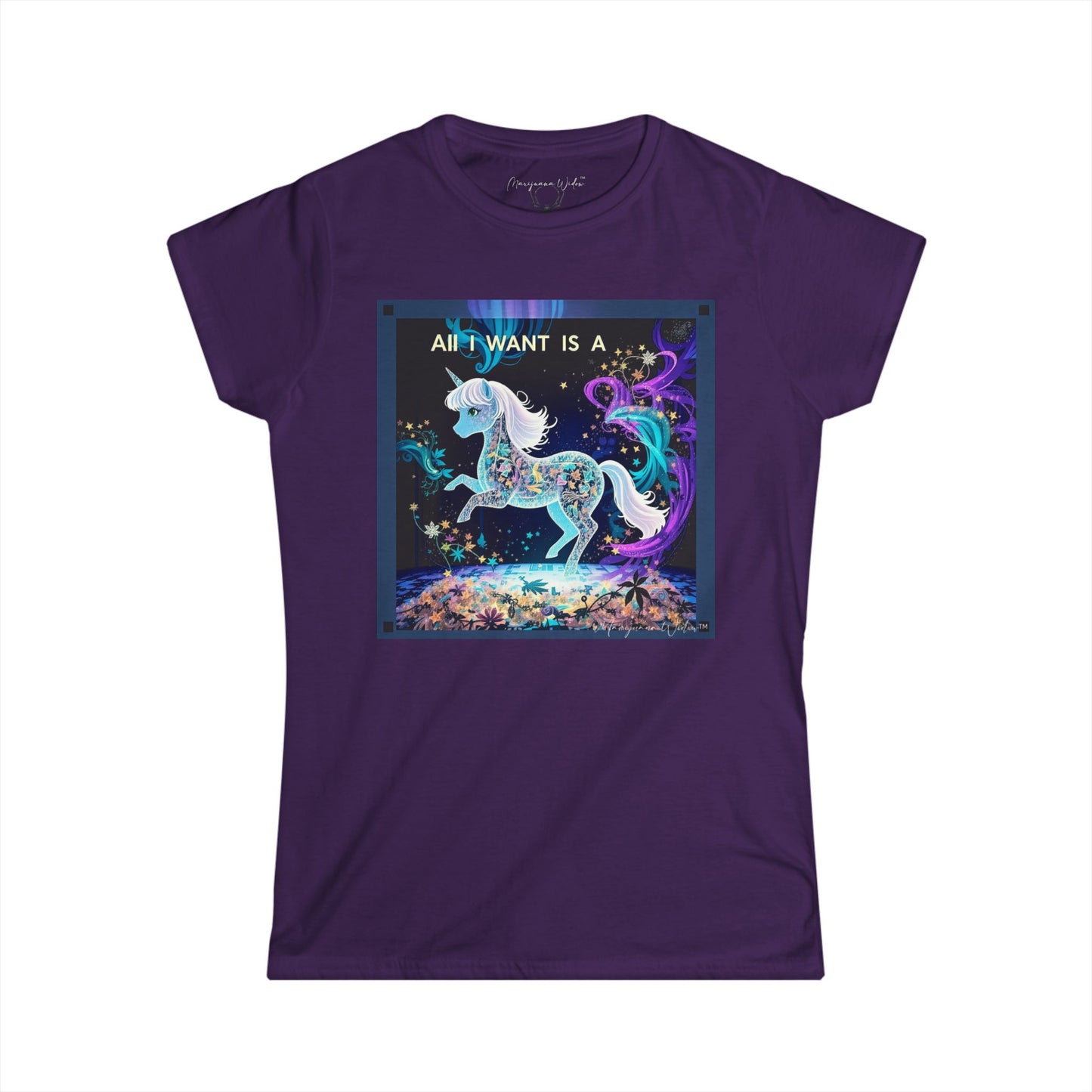 All I Want Is a Unicorn (Blue) — Women's Tee