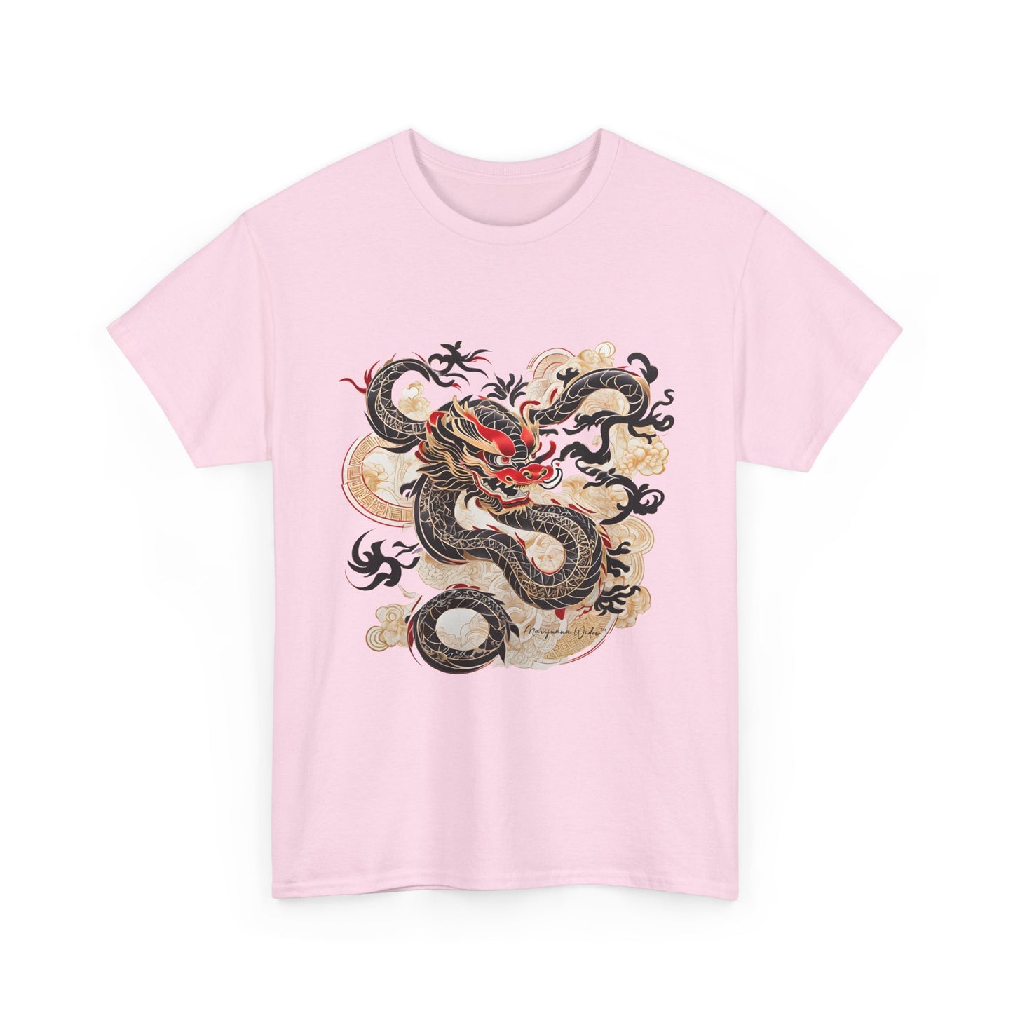 Smoking Dragon — Vintage Red & Black Dragon Unisex T-Shirt