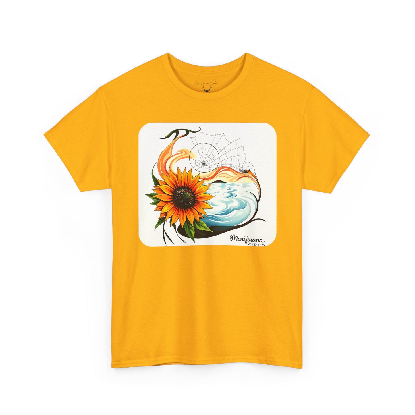 Sunflower Wave T-Shirt — Dreamcatcher Ocean Floral - Unisex T-shirt