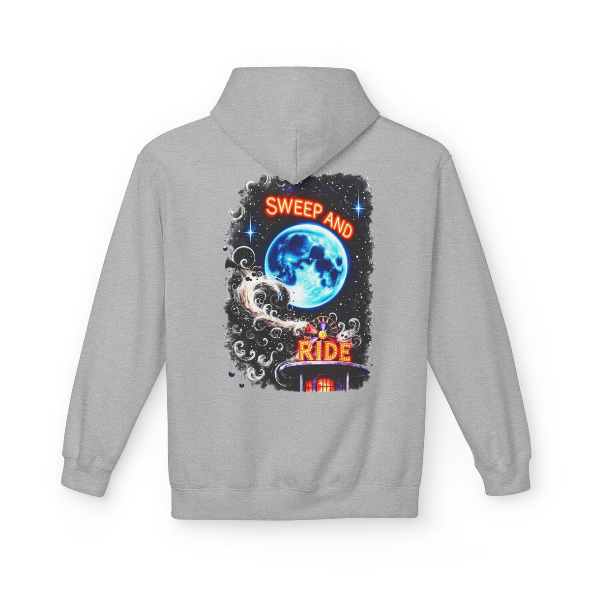 Halloween Fairy - 'Sweep and Ride' - Witch Broom Fairy Graphic Unisex Hoodie - Marijuana Widow