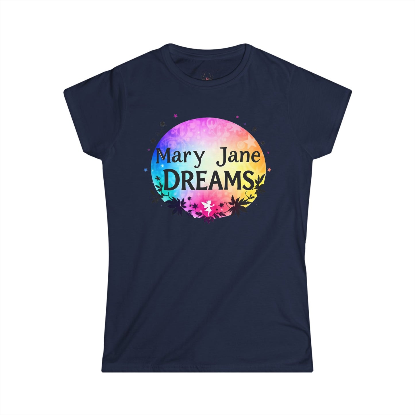 Mary Jane Dreams Tee — Colorful Fairy Psychedelic Cannabis Women's T-Shirt