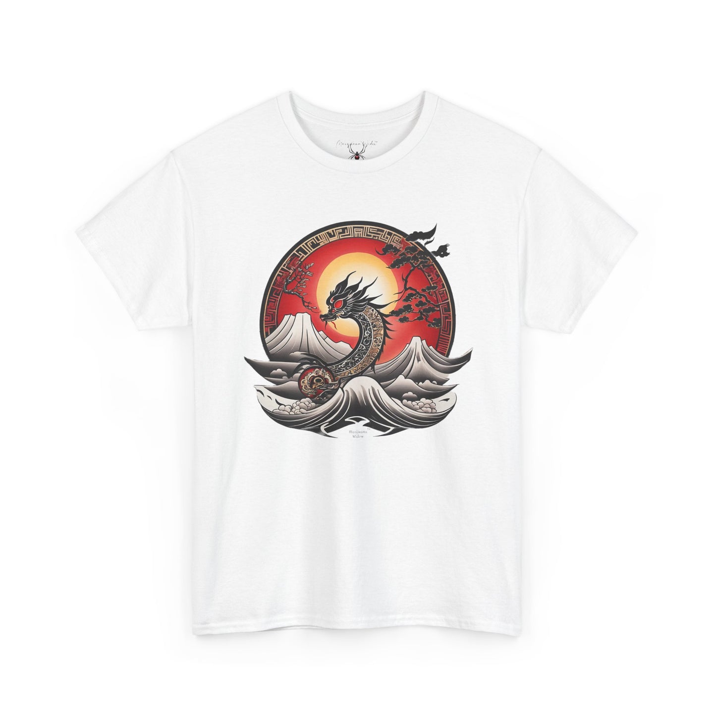 Dragon Rising — Sunset Waves Graphic Unisex T-Shirt