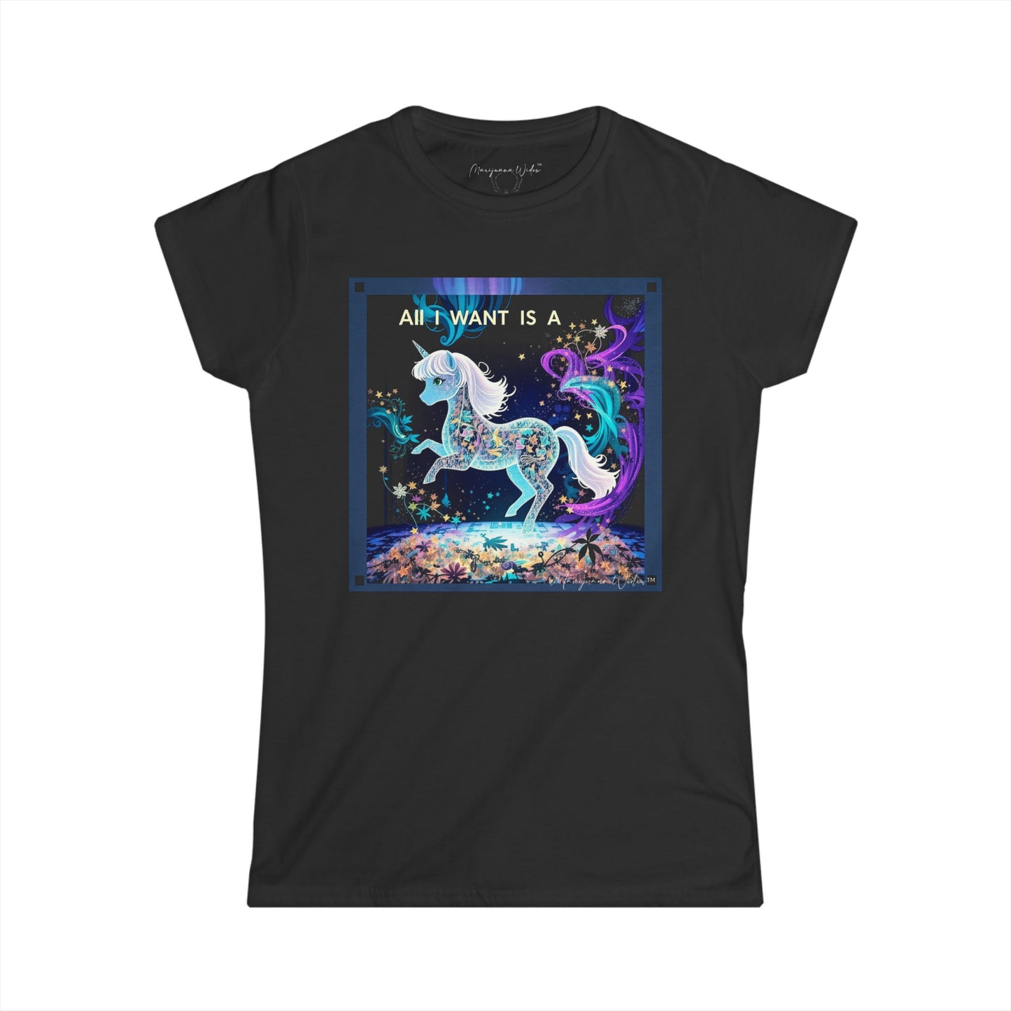 All I Want Is a Unicorn (Blue) — Women's Tee