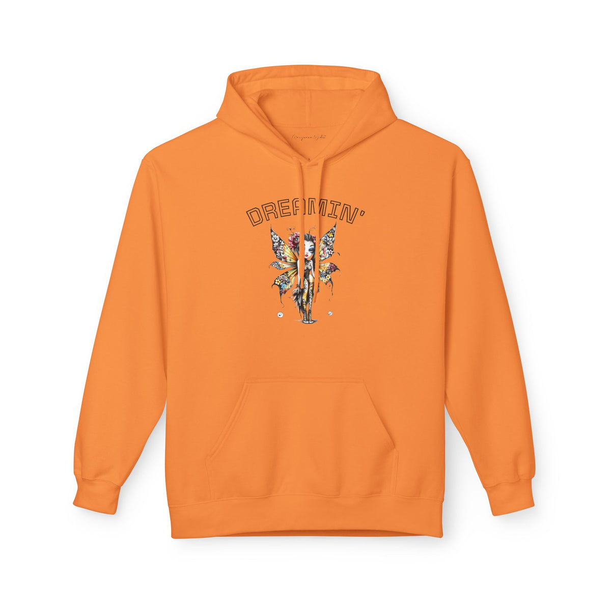 Goth Fairy - Dreamin' Butterfly Hoodie — Vintage Floral Graphic Unisex Pullover - Marijuana Widow