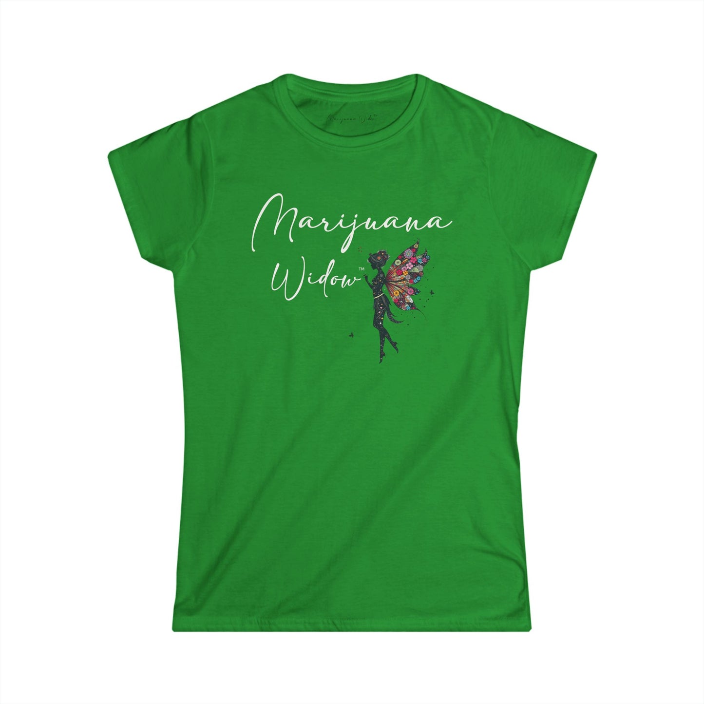 Touch Me - Fairy Butterfly - Floral Fairy Wings Tee — Women's Graphic T-Shirt - Marijuana Widow