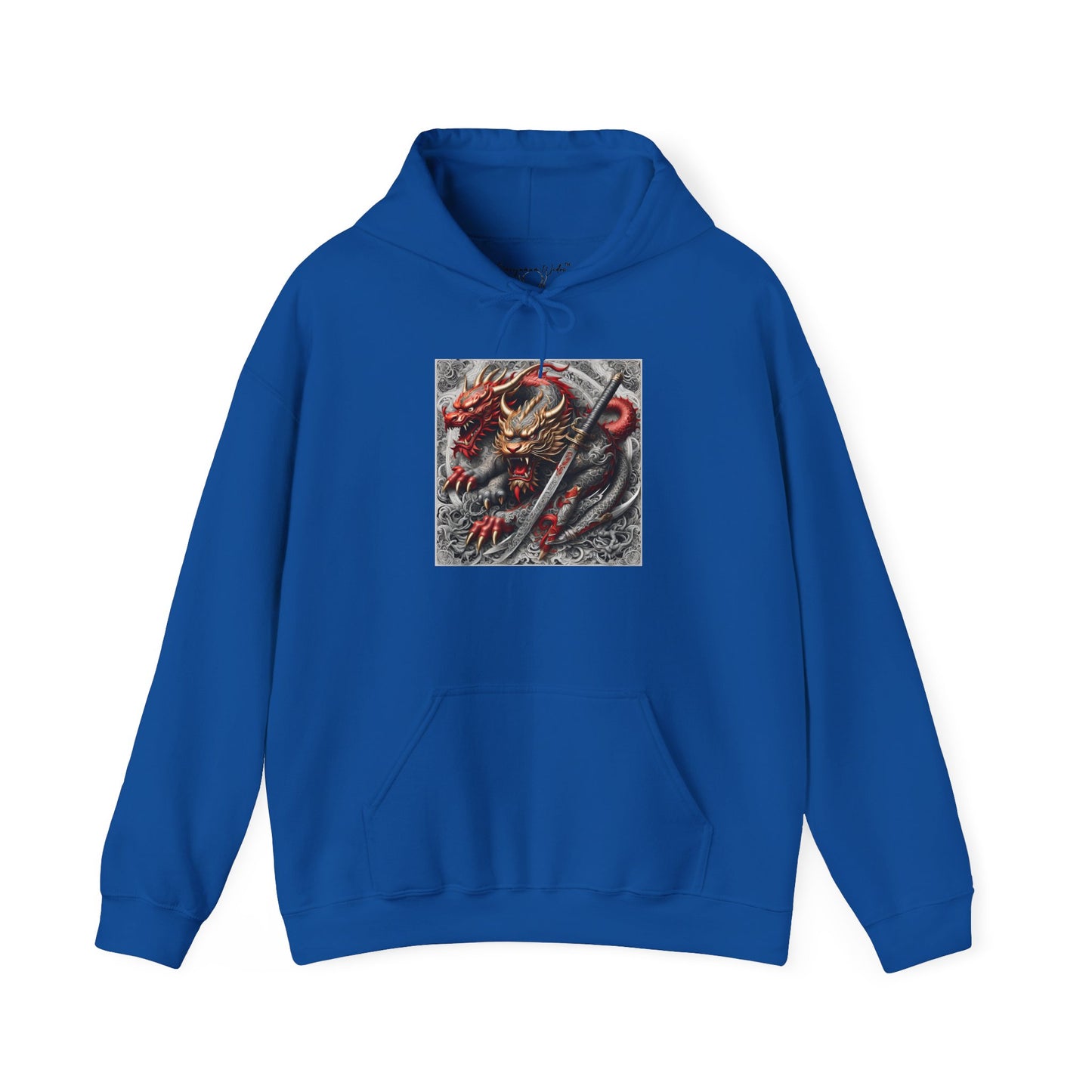 Dragon Warrior Hoodie - Japanese Demon Samurai Graphic Unisex Sweatshirt