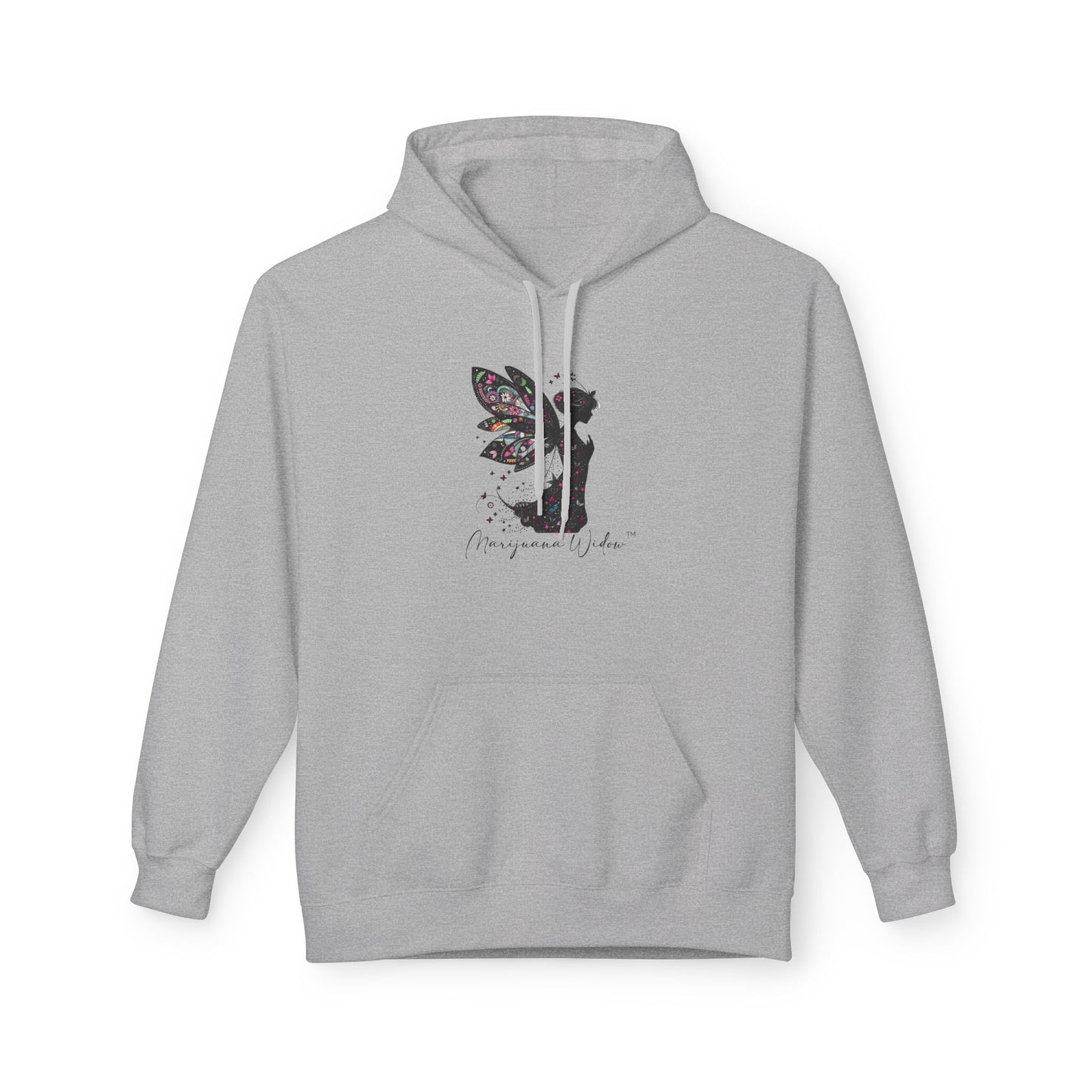 Praying for Peace - Fairy Butterfly Floral Wings Hoodie — Whimsical Butterfly Silhouette Pullover