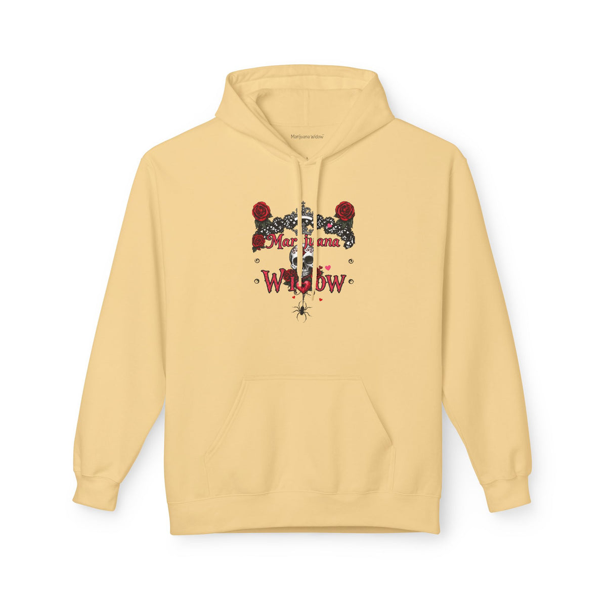 Royalty Hoodie - Skull Spider Rose Gothic Floral Graphic Pullover