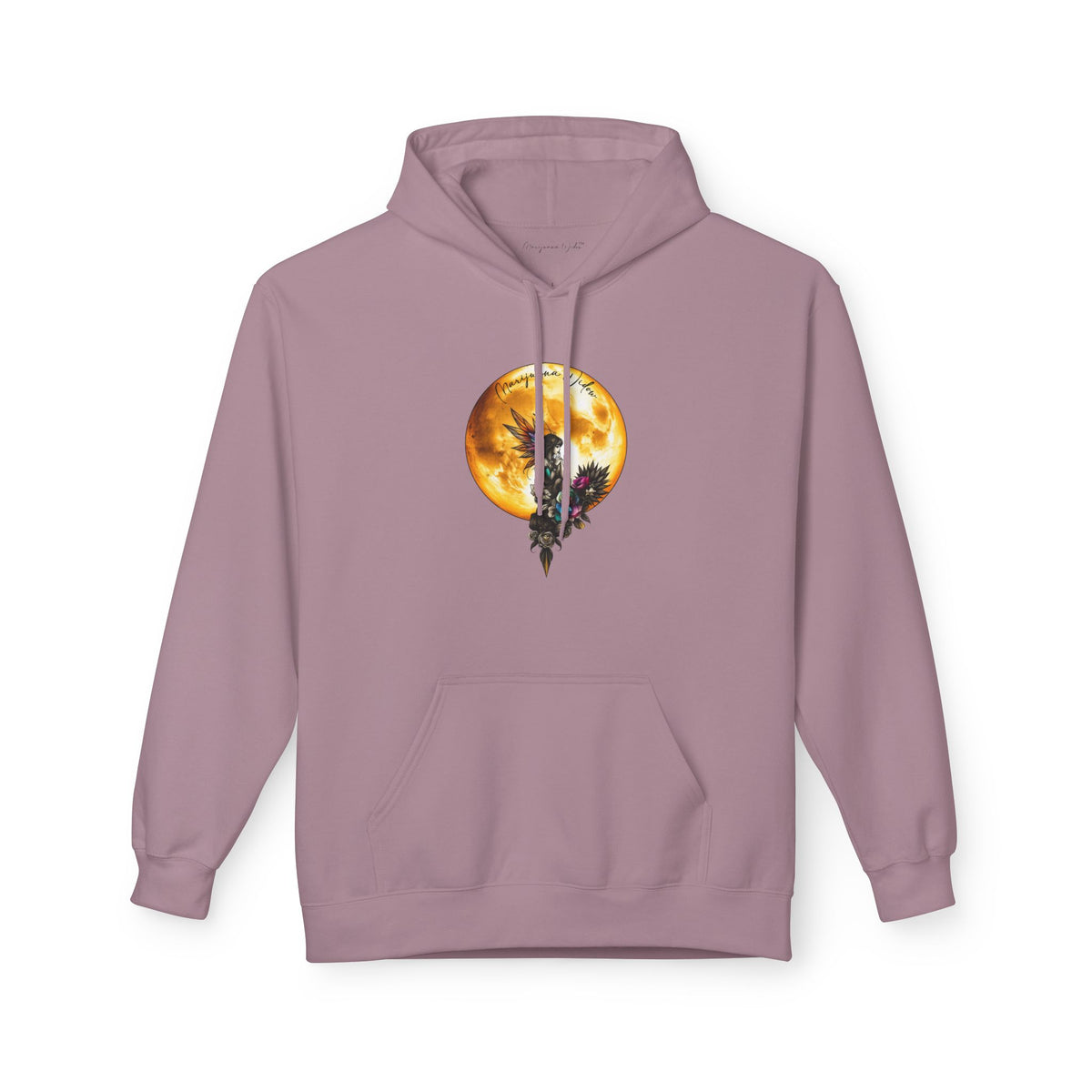 Fairy Moon Hoodie — Girl in the Moon - Fantasy Fairy with Crescent Moon Graphic