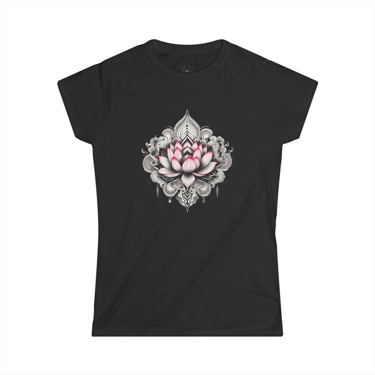 Lotus Mandala Women’s Tee — Pink Lotus Women's T-Shirt - Marijuana Widow