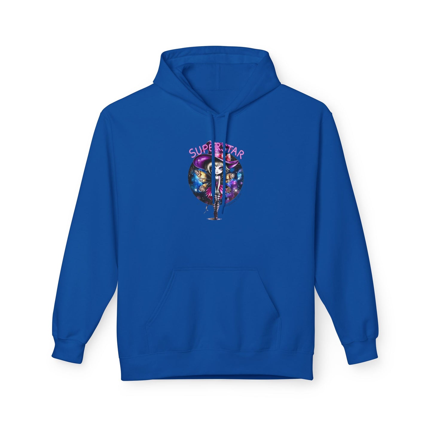 Backstage Pass Hoodie — Superstar Fairy - Neon Burlesque Theater Graphic Unisex Pullover - Marijuana Widow