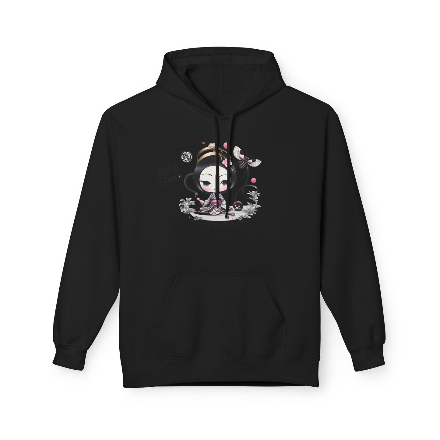 Geisha Angel — Ball & Chain - Kawaii Bamboo Garden Hoodie - Cute Graphic Unisex Sweatshirt