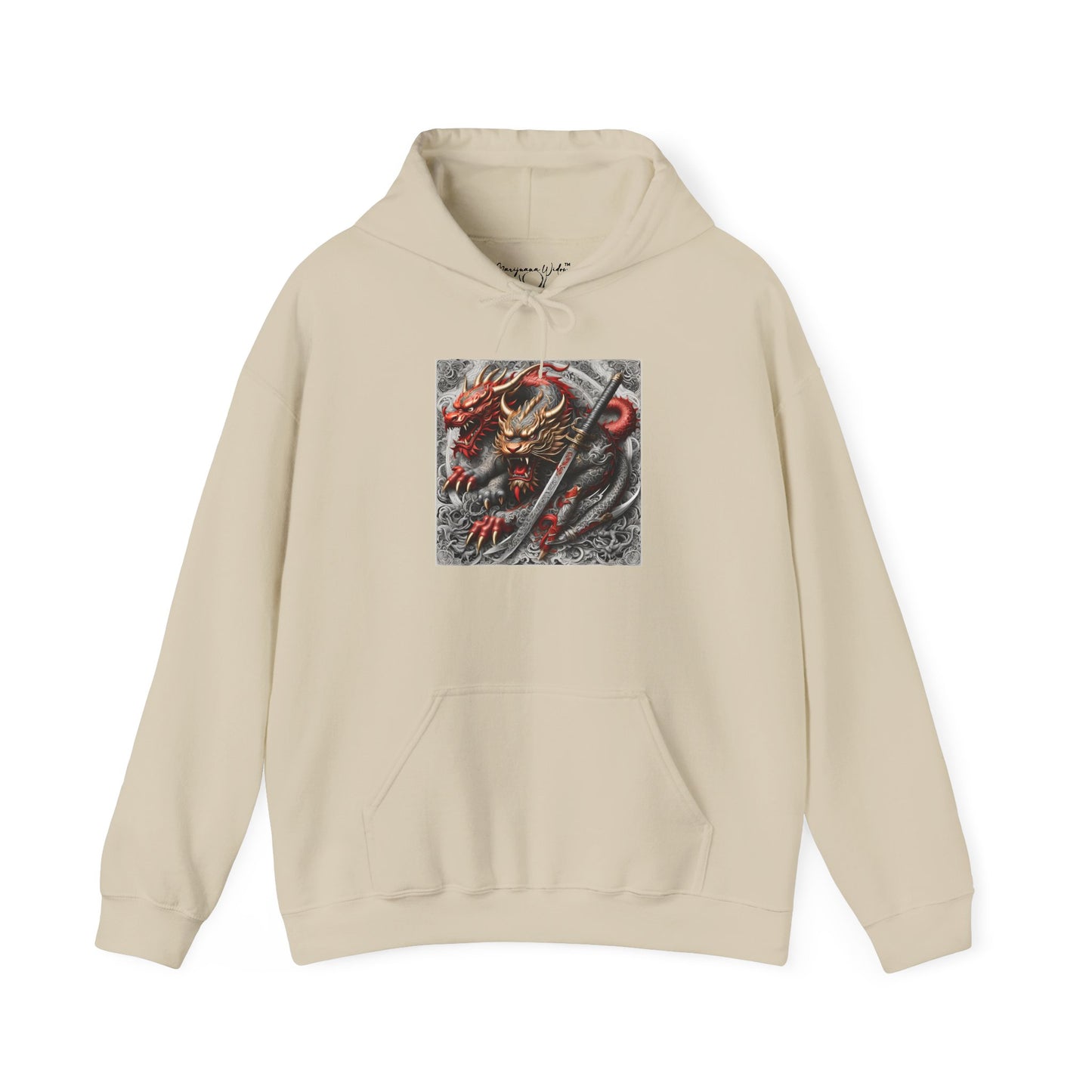 Dragon Warrior Hoodie - Japanese Demon Samurai Graphic Unisex Sweatshirt