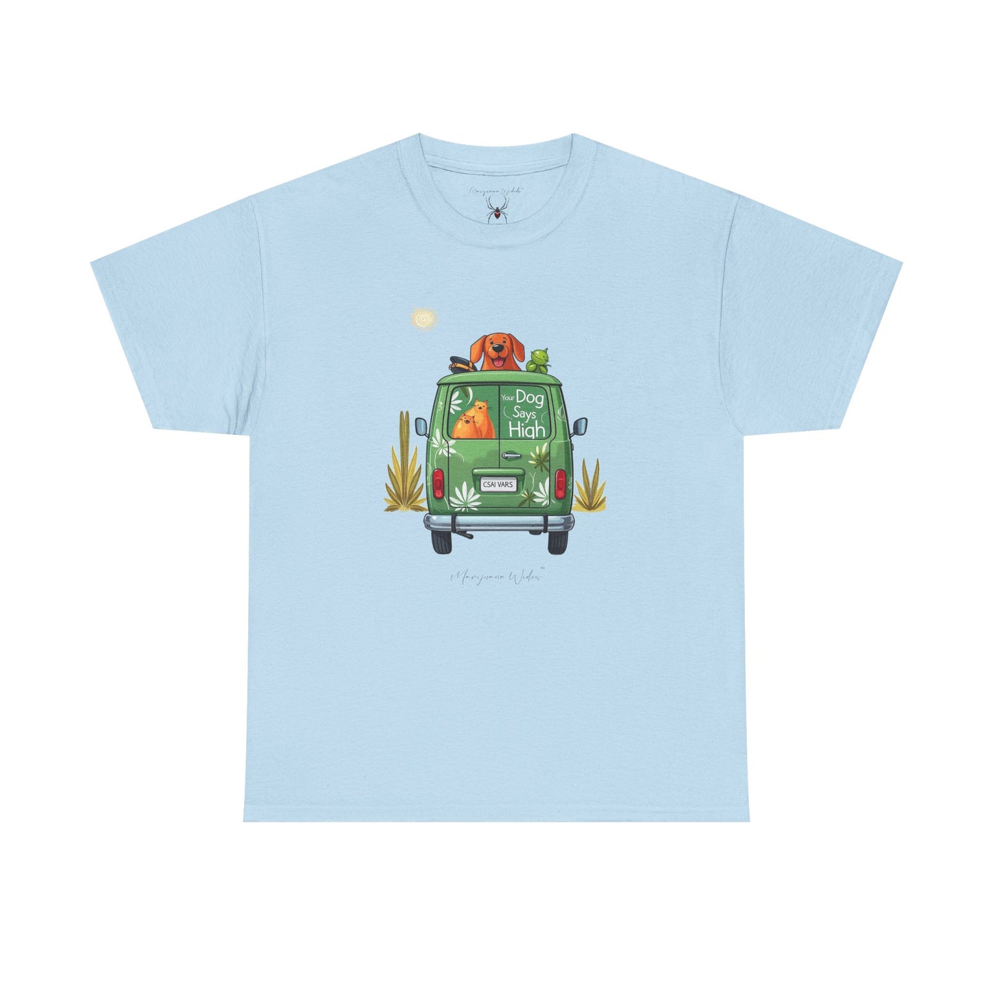 Camper Van High - Green Van - Your Dog Says High - Unisex T-shirt