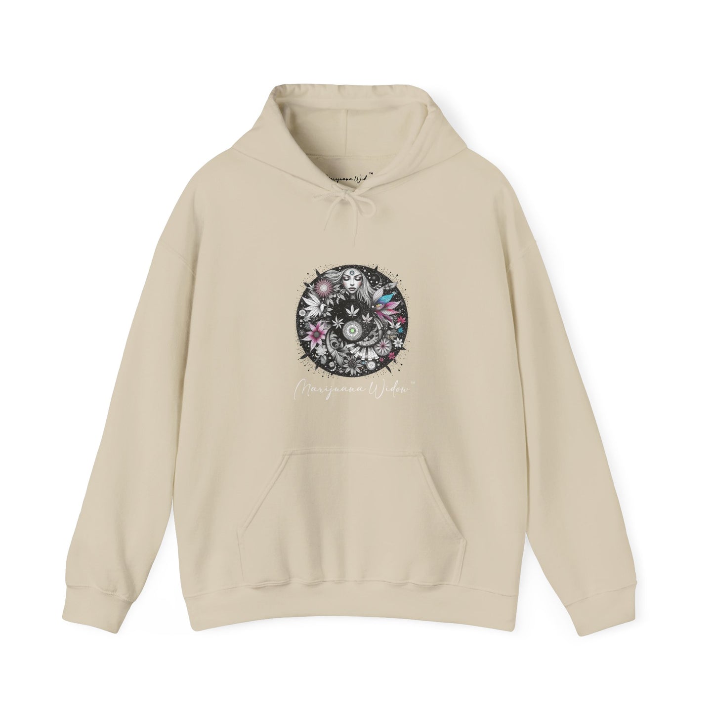 Angel Wings - Angel of Peace — Floral Gothic Spiritual Hoodie