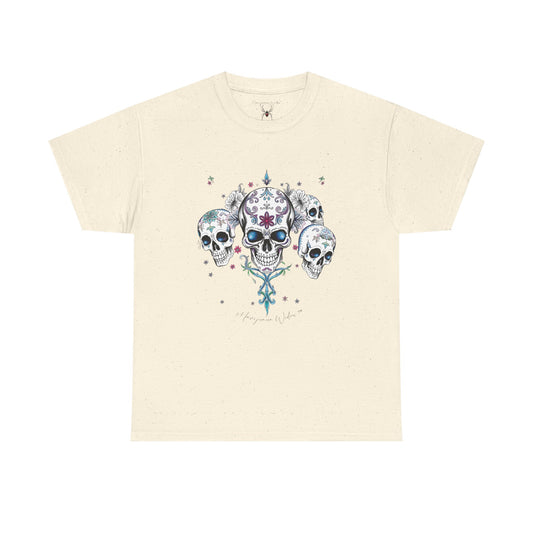 Dia de Los Muertos - Skulls - Blue Pink Green - Unisex T-shirt