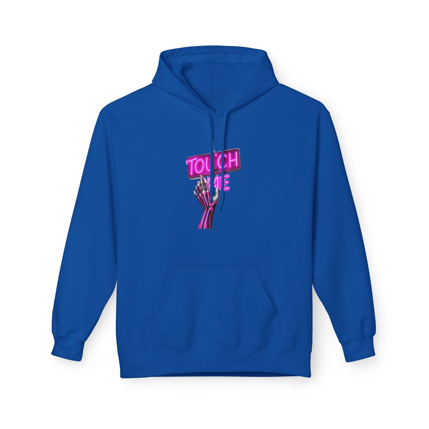 Touch Me Hoodie - Pink Neon Sign — Retro Pink Graphic Pullover