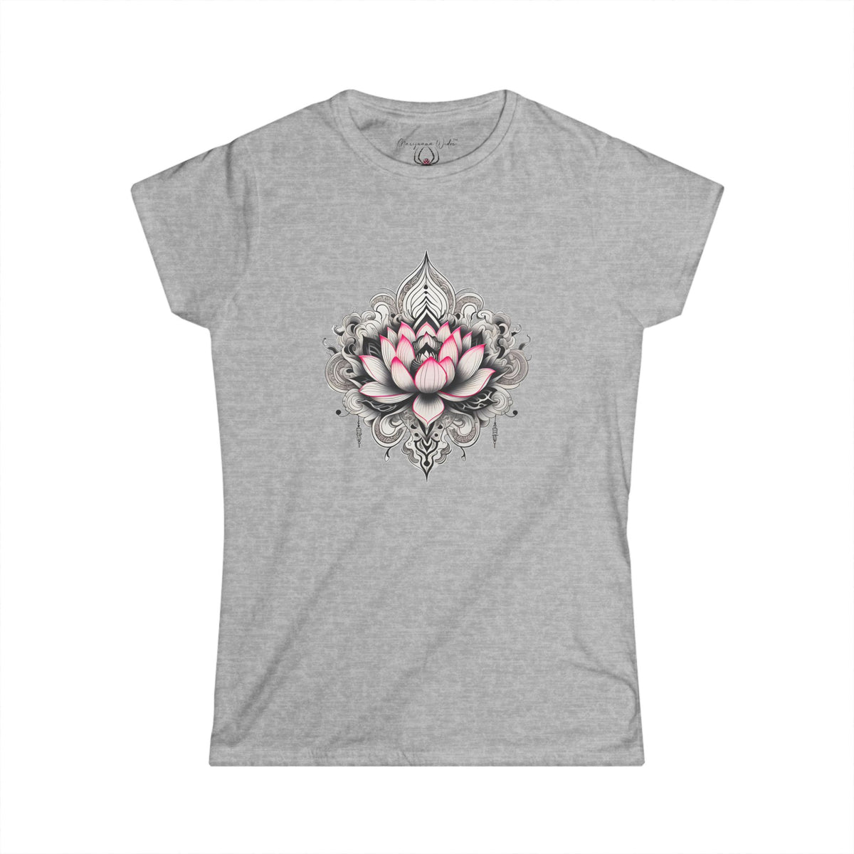 Lotus Mandala Women’s Tee — Pink Lotus Women's T-Shirt - Marijuana Widow