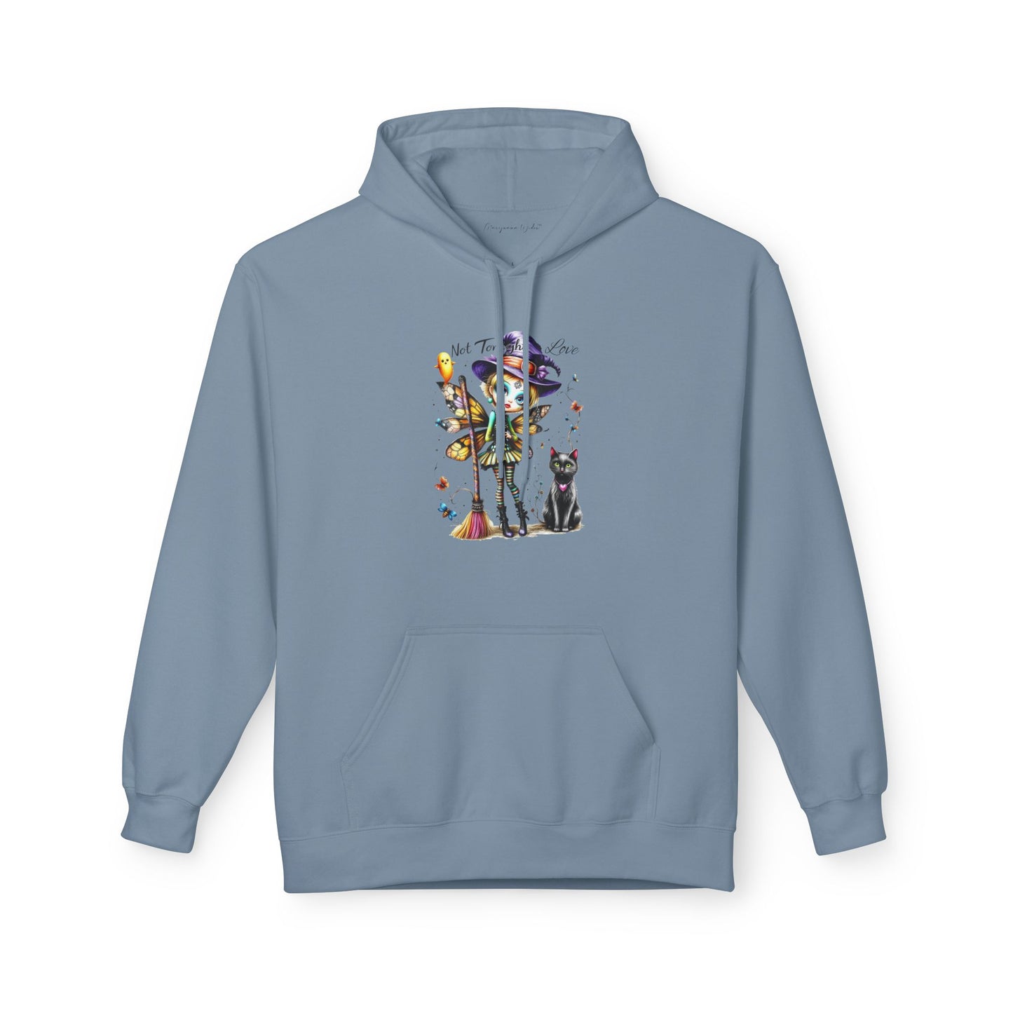 Halloween Fairy - Not Tonight Love - Cat Moonlit Forest Unisex Hoodie