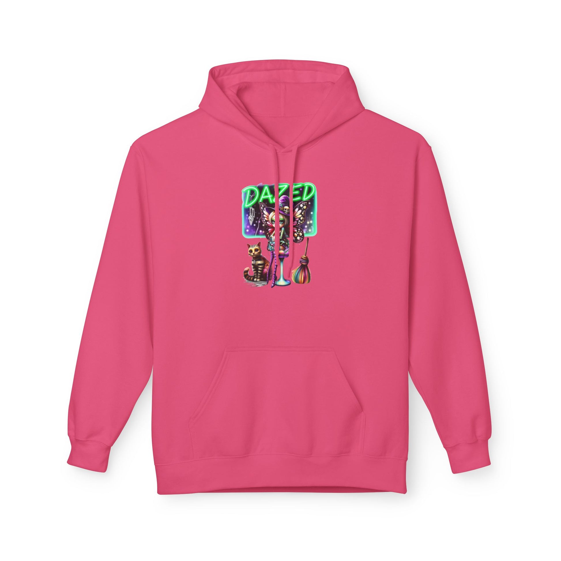 Halloween Fairy - Dazed - Retro Neon Unisex Hoodie - Marijuana Widow