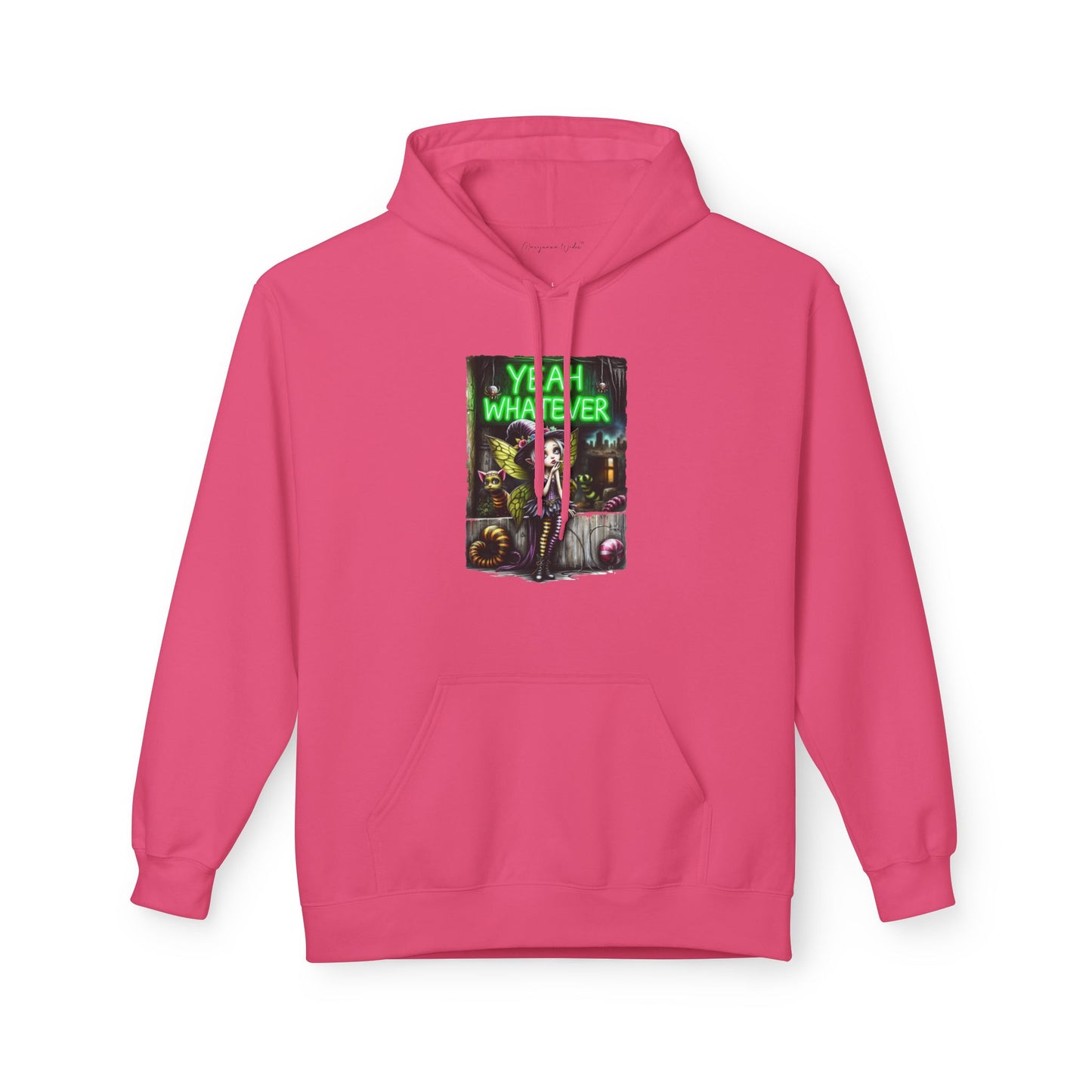Halloween Fairy - Yeah Whatever - Graphic Unisex Hoodie — Streetwear Pullover