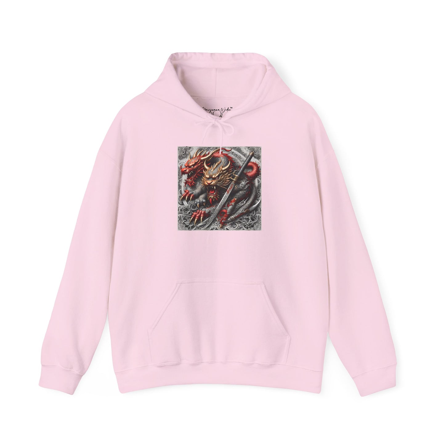 Dragon Warrior Hoodie - Japanese Demon Samurai Graphic Unisex Sweatshirt