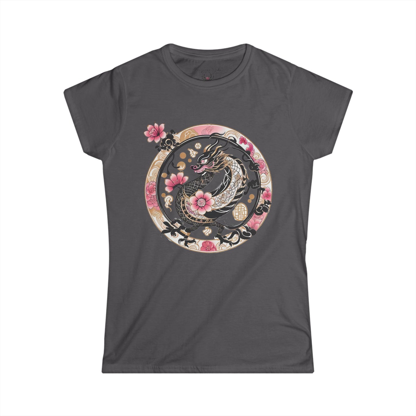 Sakura Dragon Floral Graphic Women's Tee
