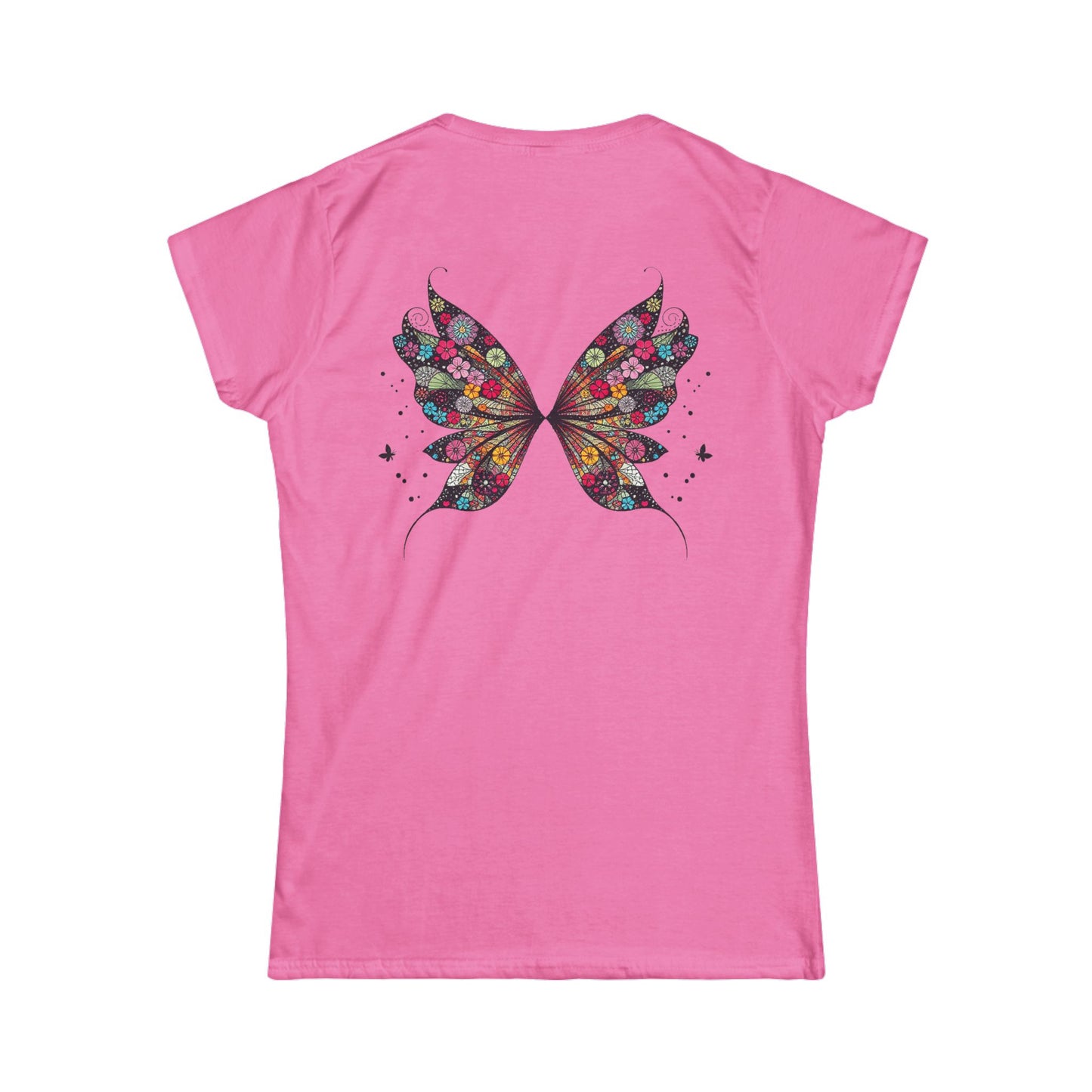 Touch Me - Fairy Butterfly - Floral Fairy Wings Tee — Women's Graphic T-Shirt - Marijuana Widow