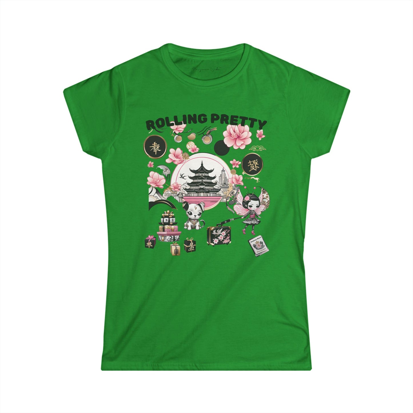 Geisha Angel on Vacation — Rolling Pretty - Women's Tee