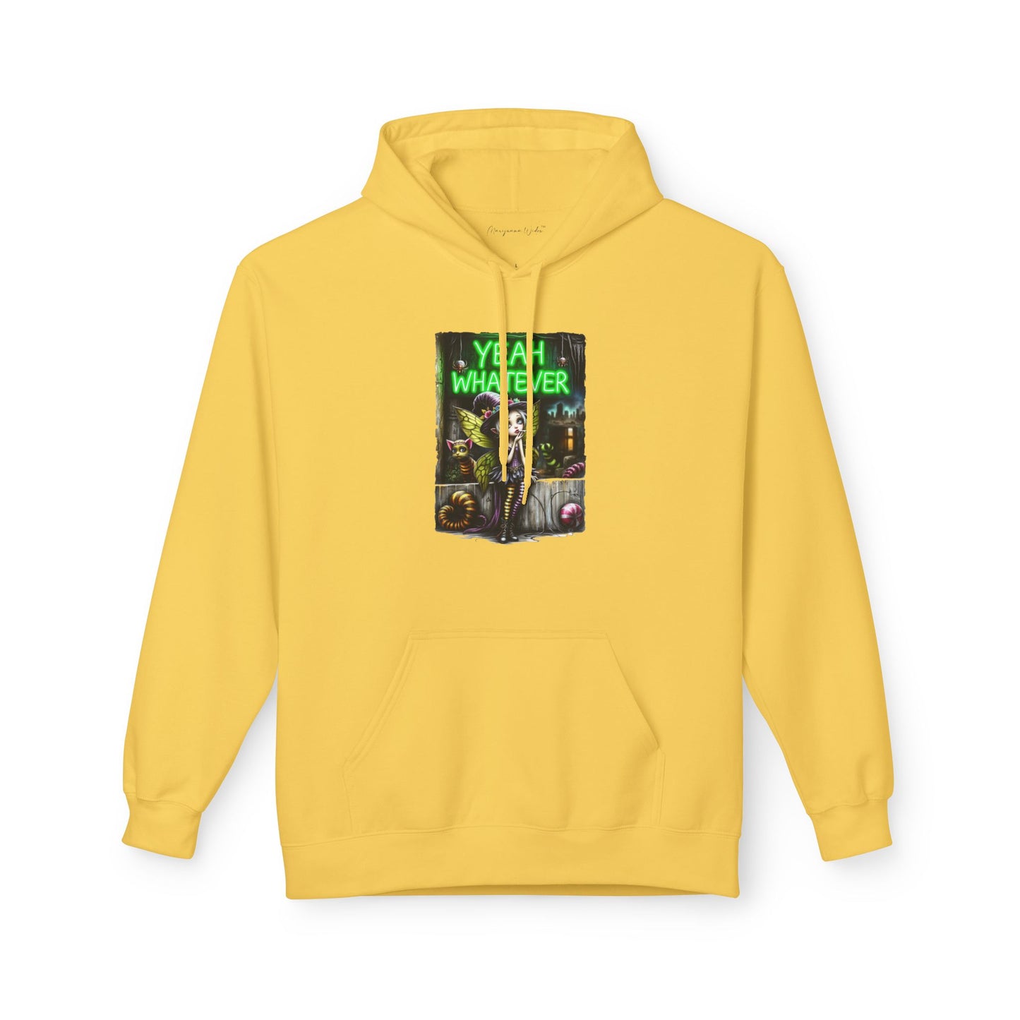 Halloween Fairy - Yeah Whatever - Graphic Unisex Hoodie — Streetwear Pullover