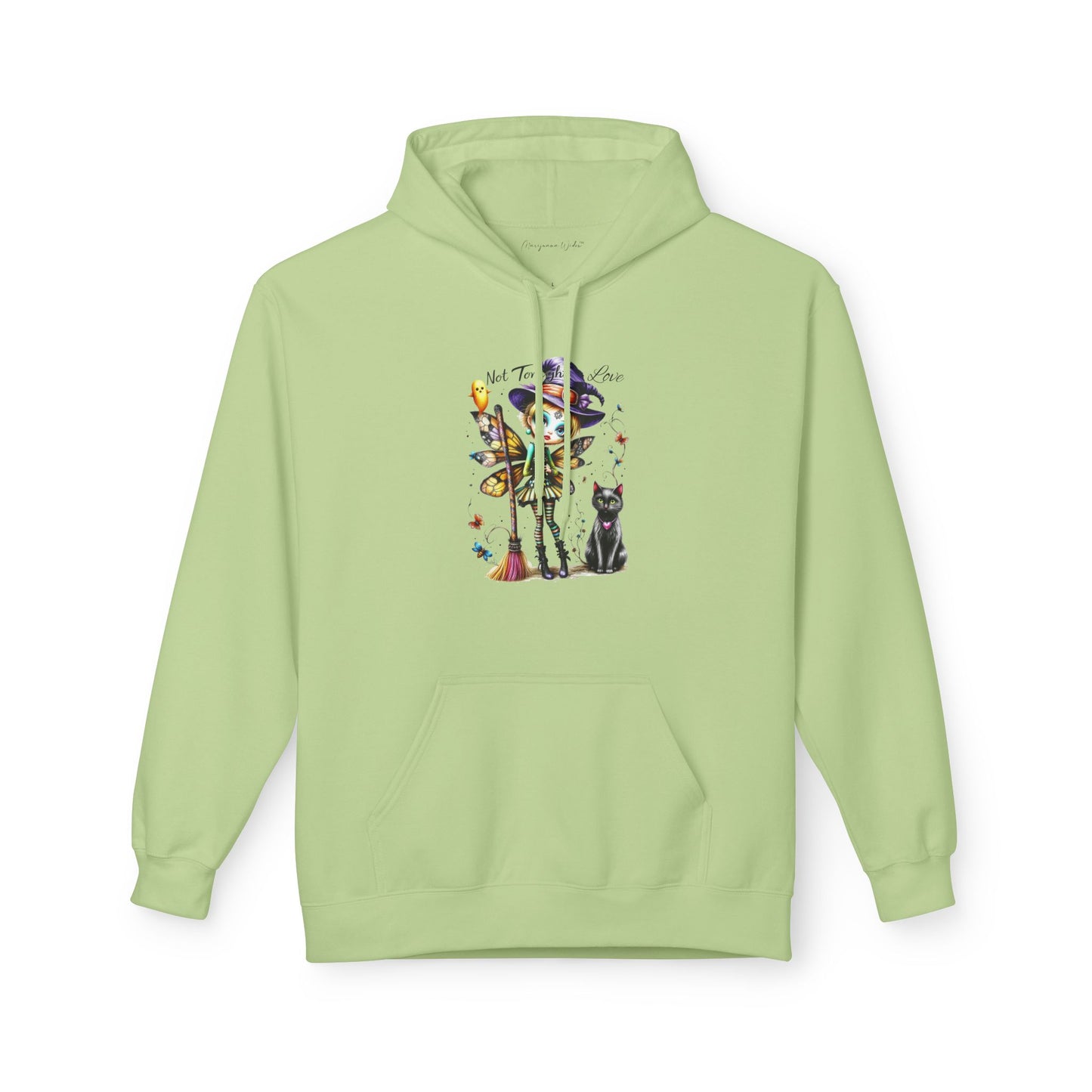 Halloween Fairy - Not Tonight Love - Cat Moonlit Forest Unisex Hoodie
