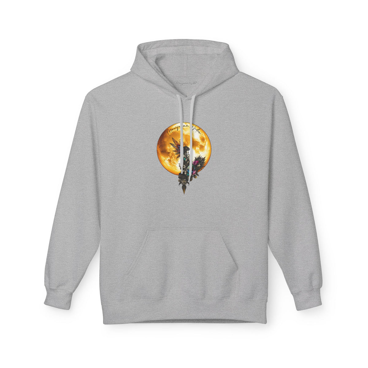 Fairy Moon Hoodie — Girl in the Moon - Fantasy Fairy with Crescent Moon Graphic