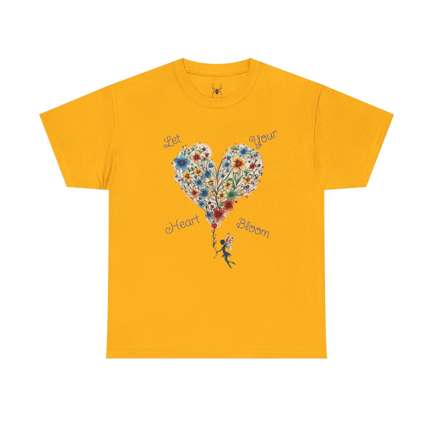 Floral Heart T-Shirt — Let Your Heart Bloom - Cute Watercolor Bouquet Heart Unisex Tee