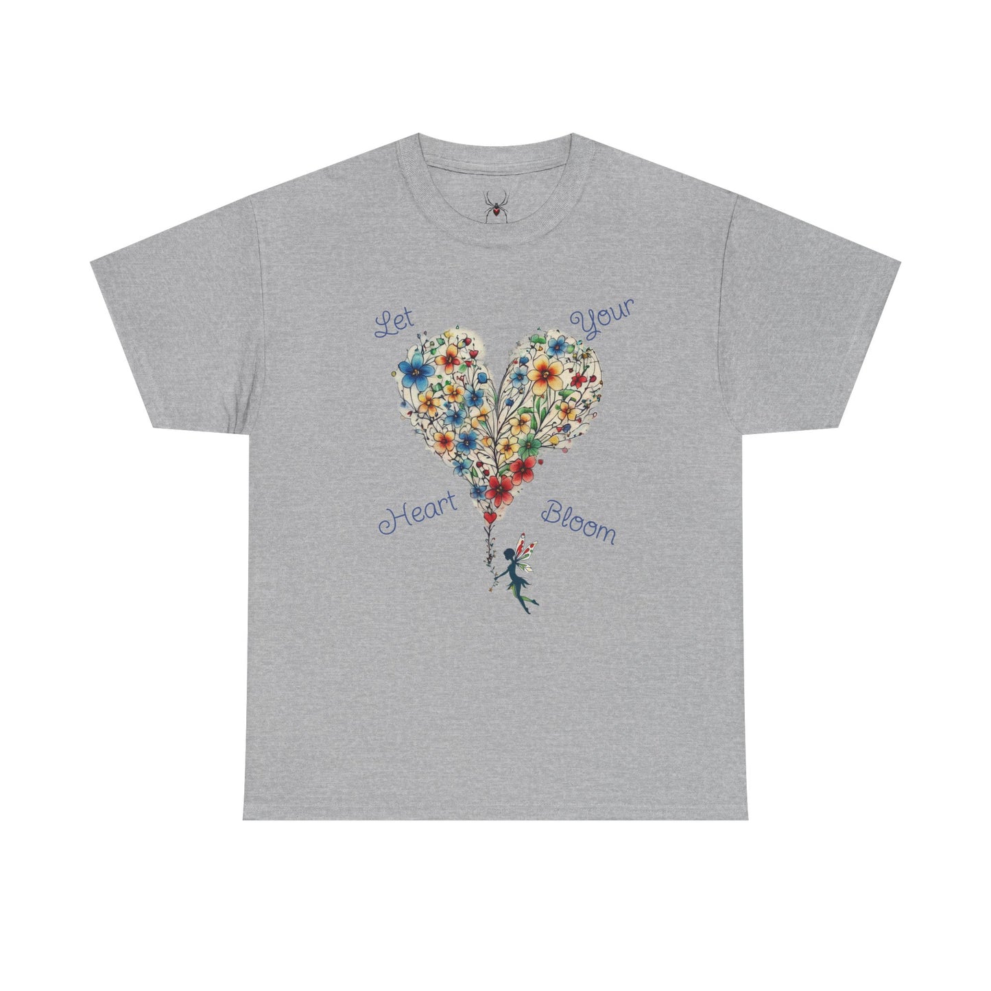 Floral Heart T-Shirt — Let Your Heart Bloom - Cute Watercolor Bouquet Heart Unisex Tee