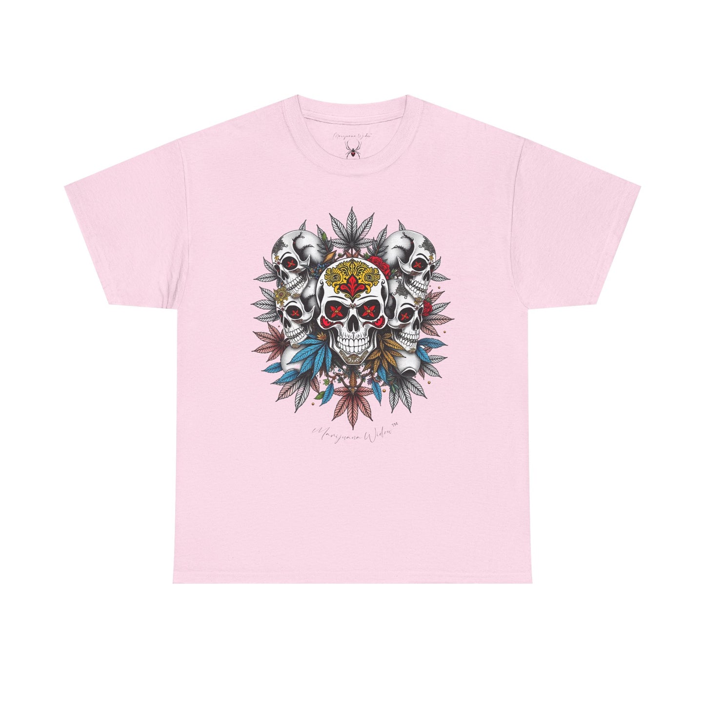 Dia de Los Muertos - Golden Skulls - Black Red Gold - Unisex T-shirt