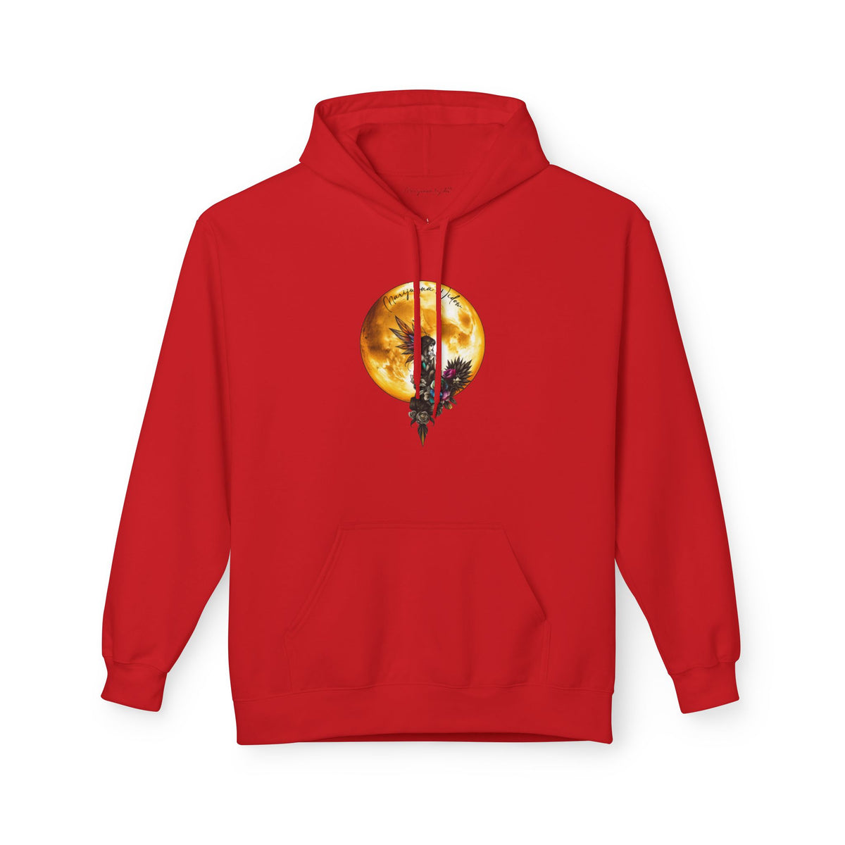 Fairy Moon Hoodie — Girl in the Moon - Fantasy Fairy with Crescent Moon Graphic