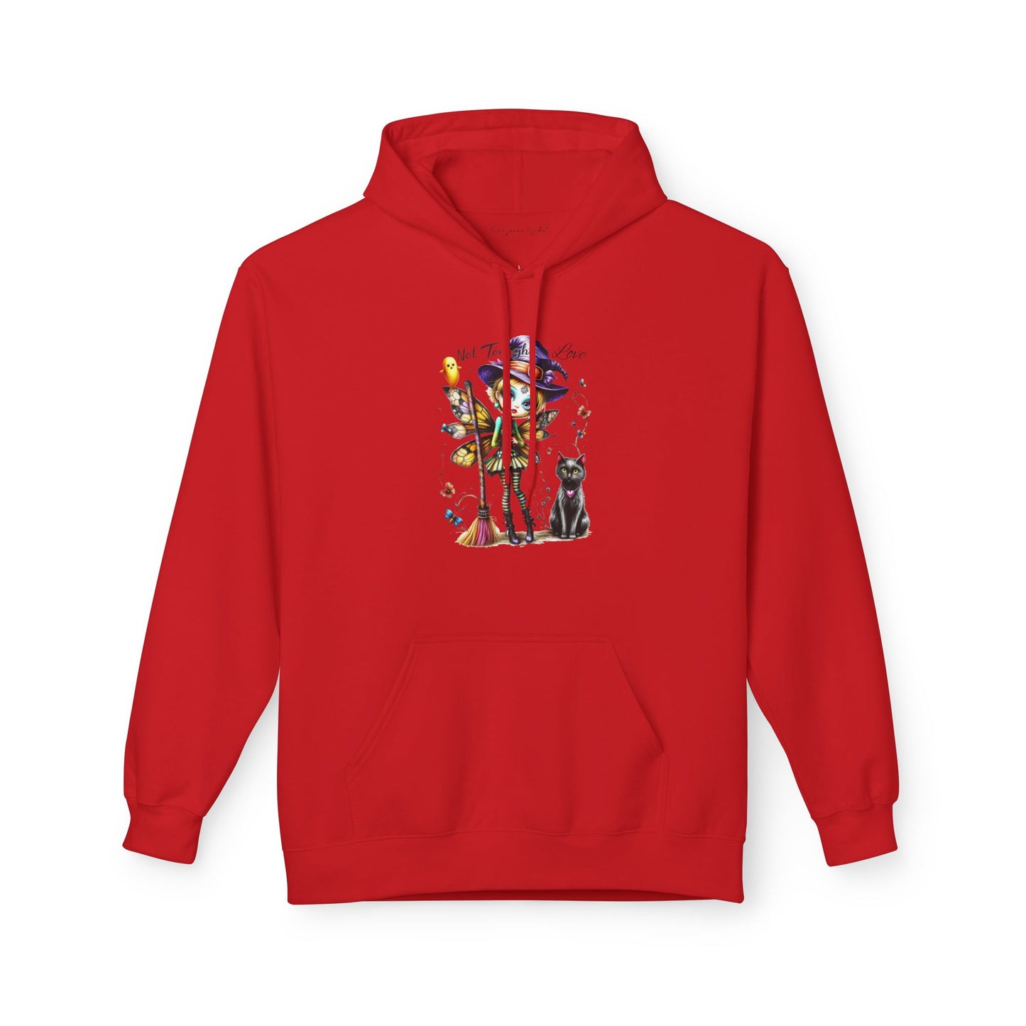 Halloween Fairy - Not Tonight Love - Cat Moonlit Forest Unisex Hoodie