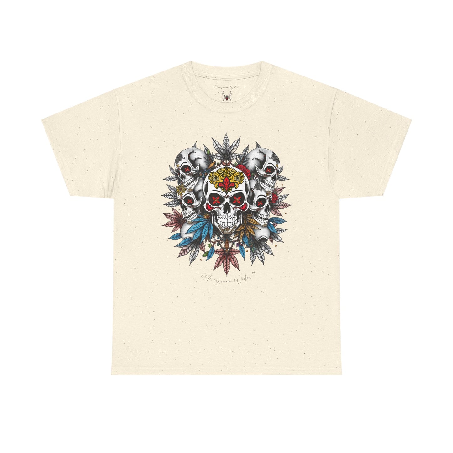 Dia de Los Muertos - Golden Skulls - Black Red Gold - Unisex T-shirt