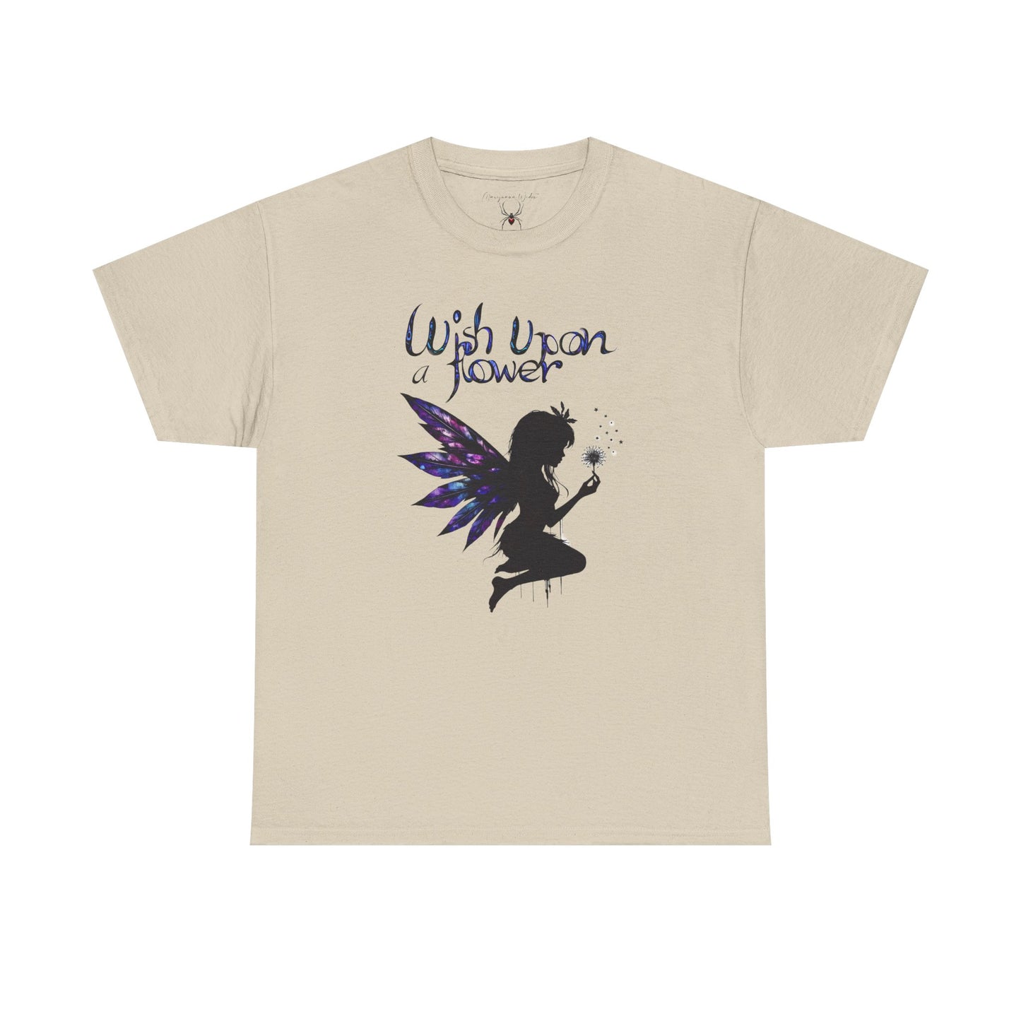 Dandelion Fairy Silhouette T‑Shirt — Wish Upon a Flower Magical Fantasy - Unisex T-shirt
