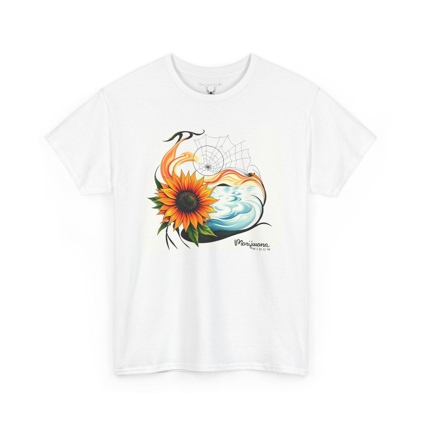 Sunflower Wave T-Shirt — Dreamcatcher Ocean Floral - Unisex T-shirt