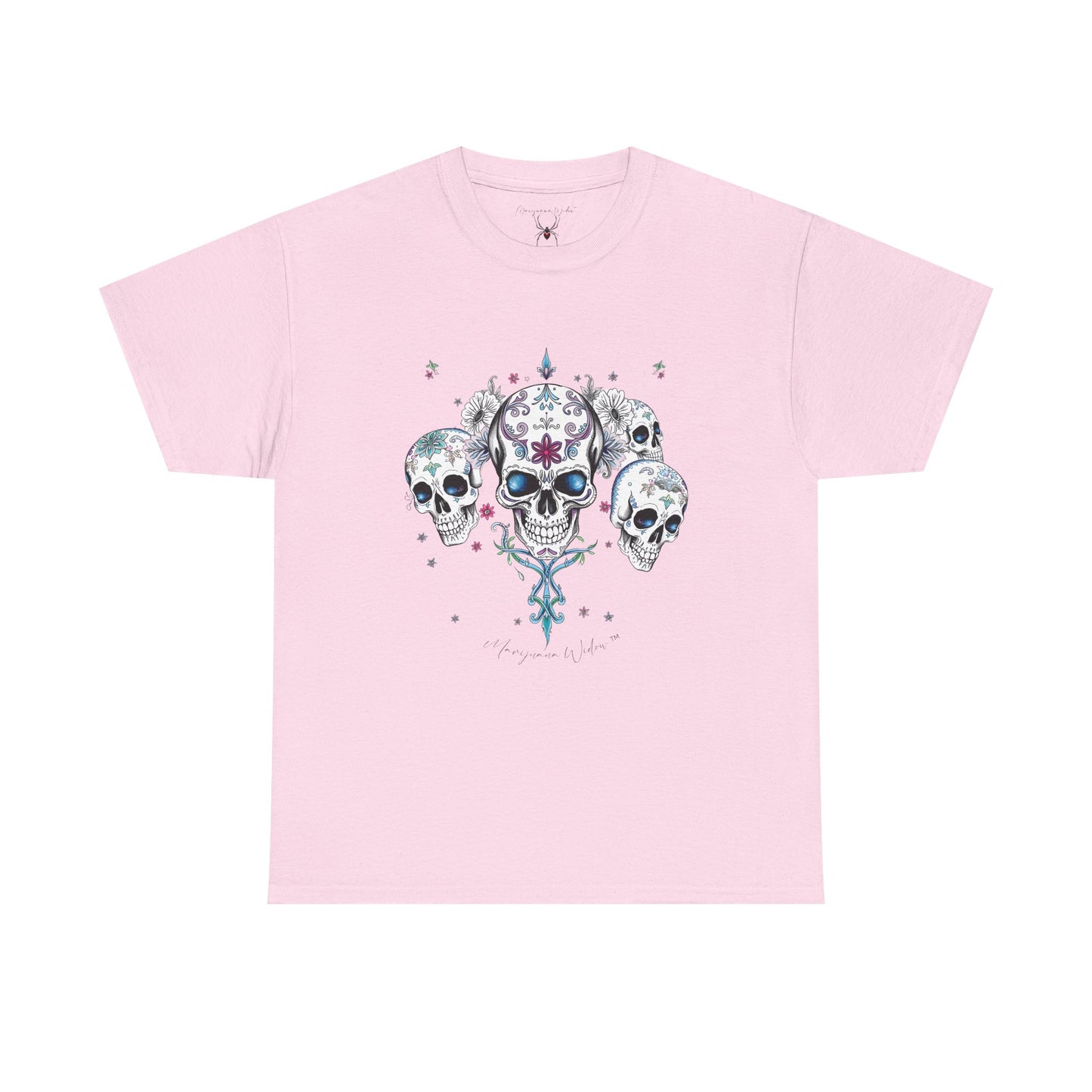 Dia de Los Muertos - Skulls - Blue Pink Green - Unisex T-shirt