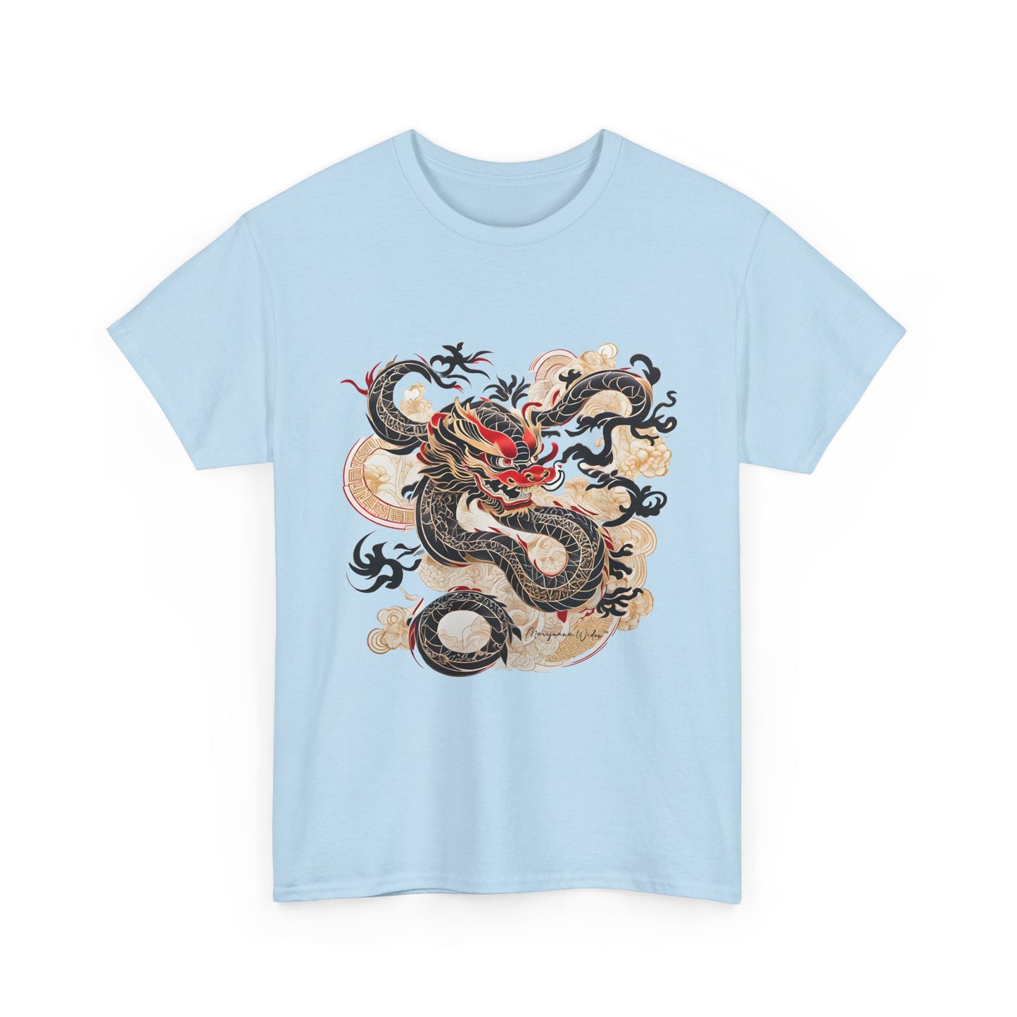 Smoking Dragon — Vintage Red & Black Dragon Unisex T-Shirt