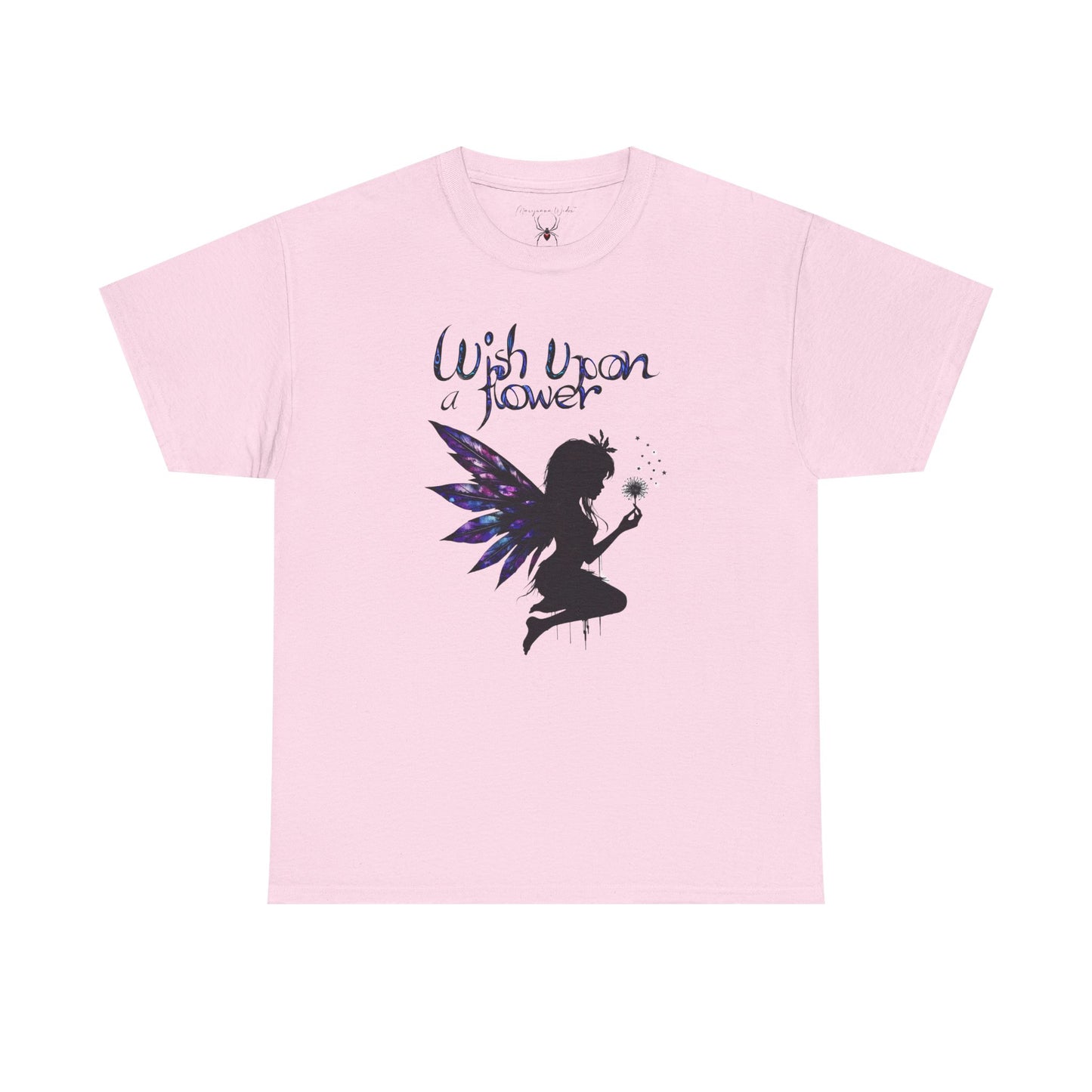Dandelion Fairy Silhouette T‑Shirt — Wish Upon a Flower Magical Fantasy - Unisex T-shirt