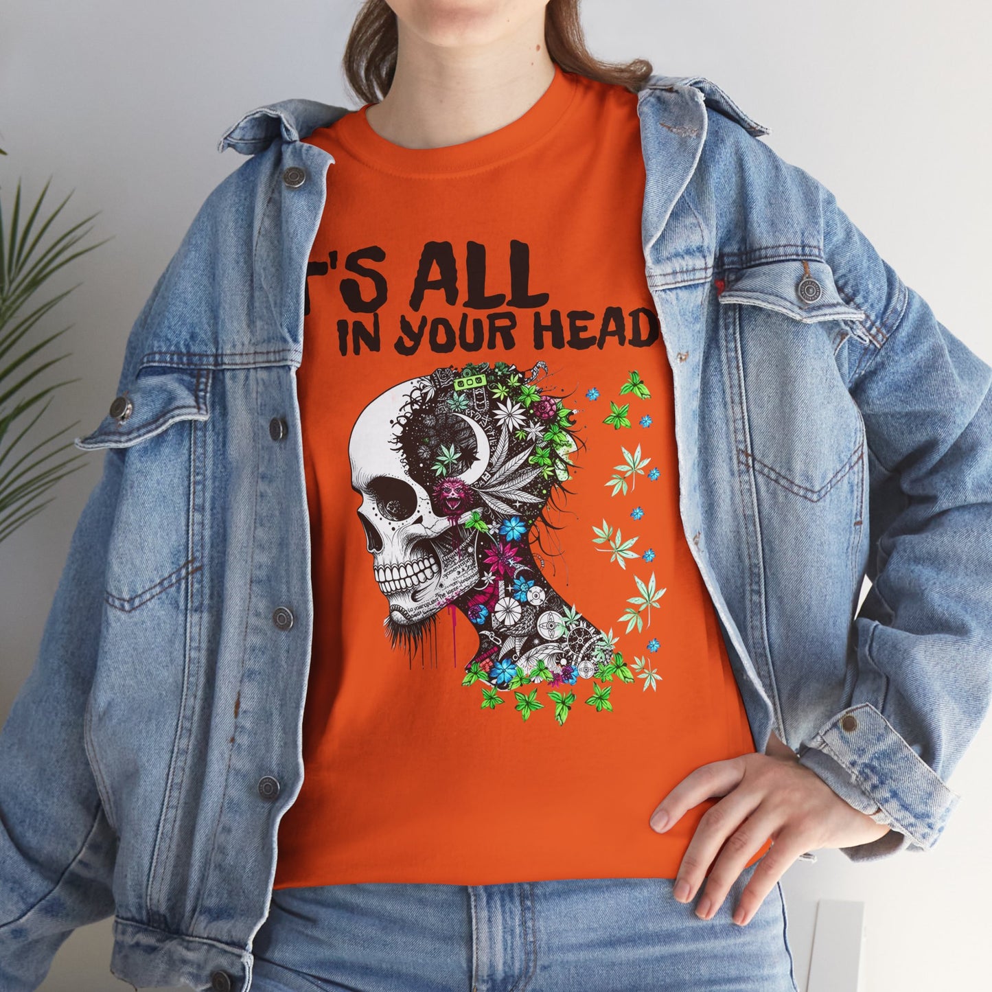It's All in Your Head - Weed Hangover - Skull Cannabis Unisex T-Shirt