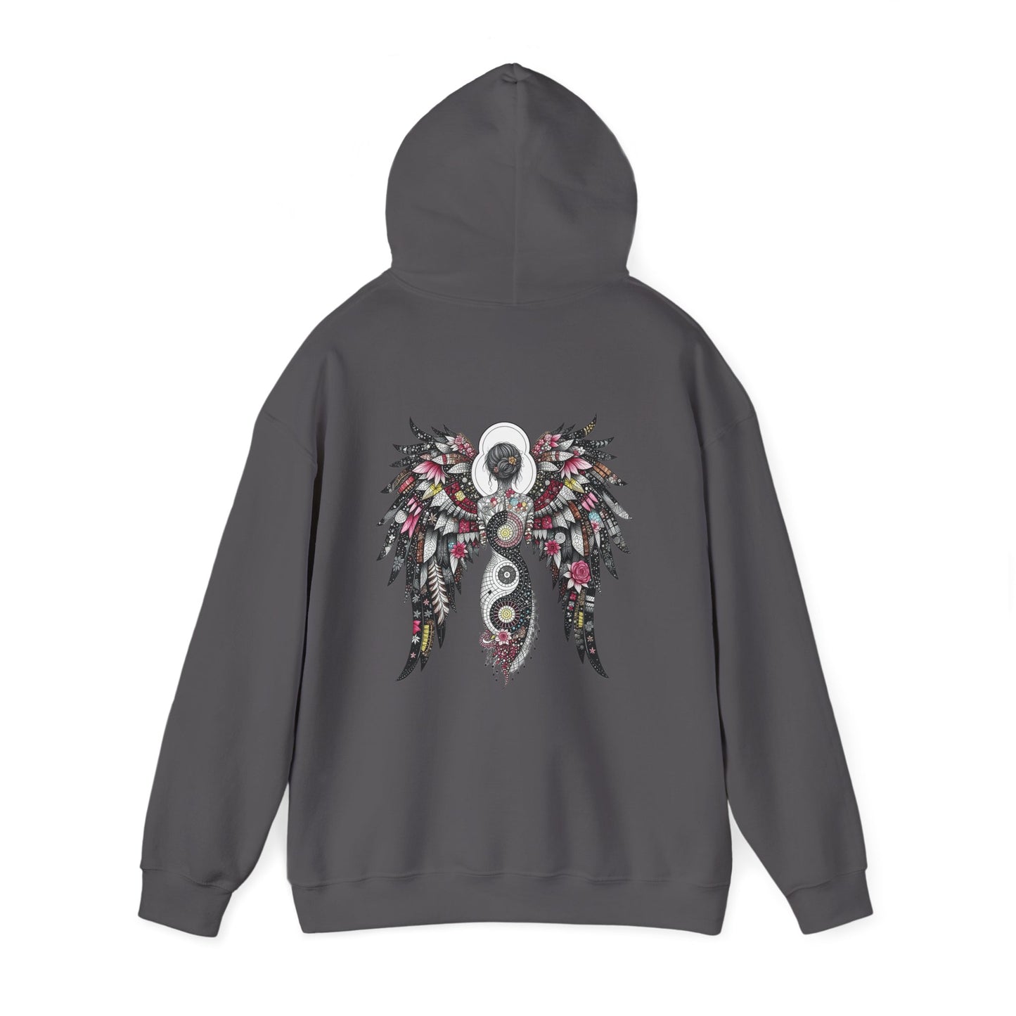 Angel Wings - Angel of Peace — Floral Gothic Spiritual Hoodie
