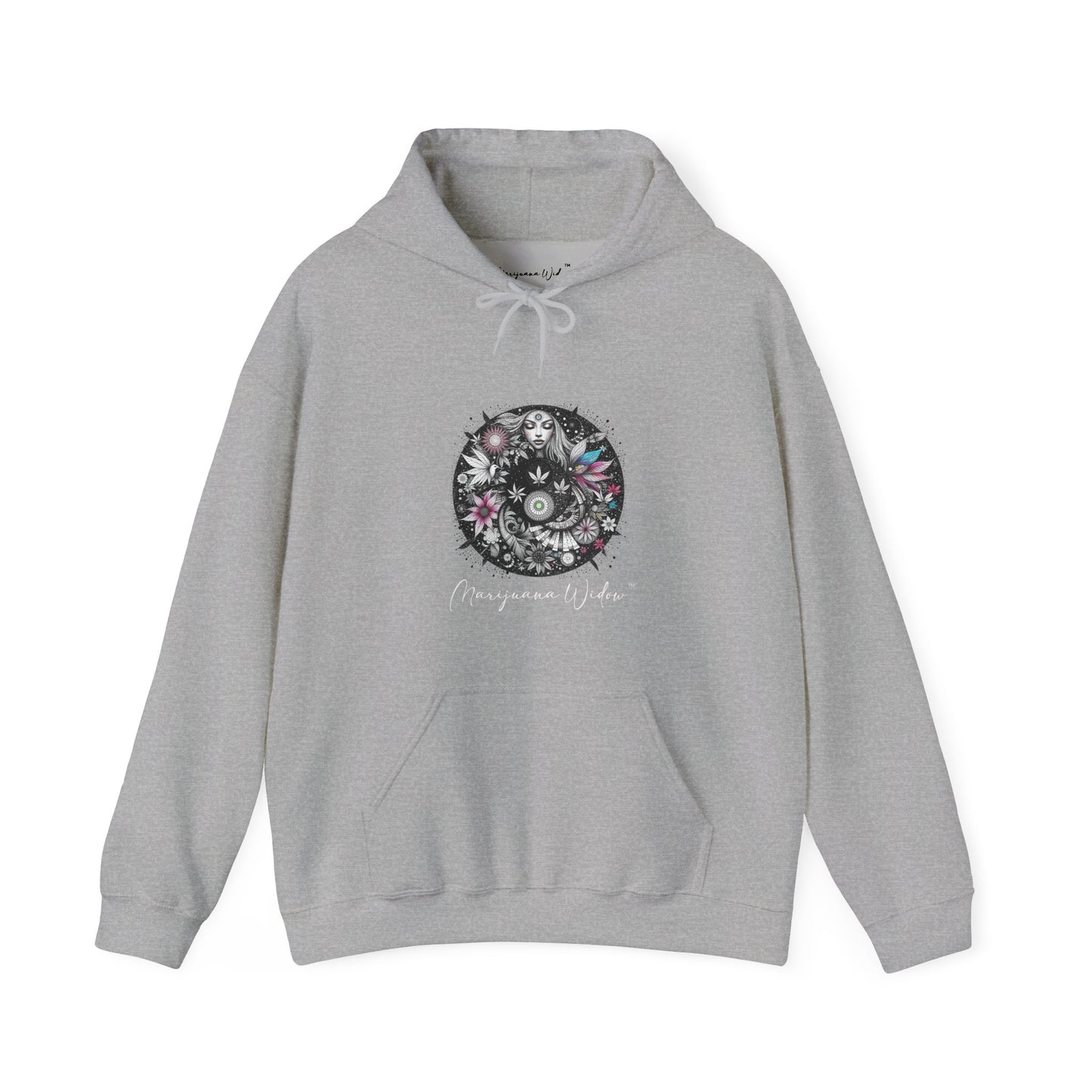Angel Wings - Angel of Peace — Floral Gothic Spiritual Hoodie