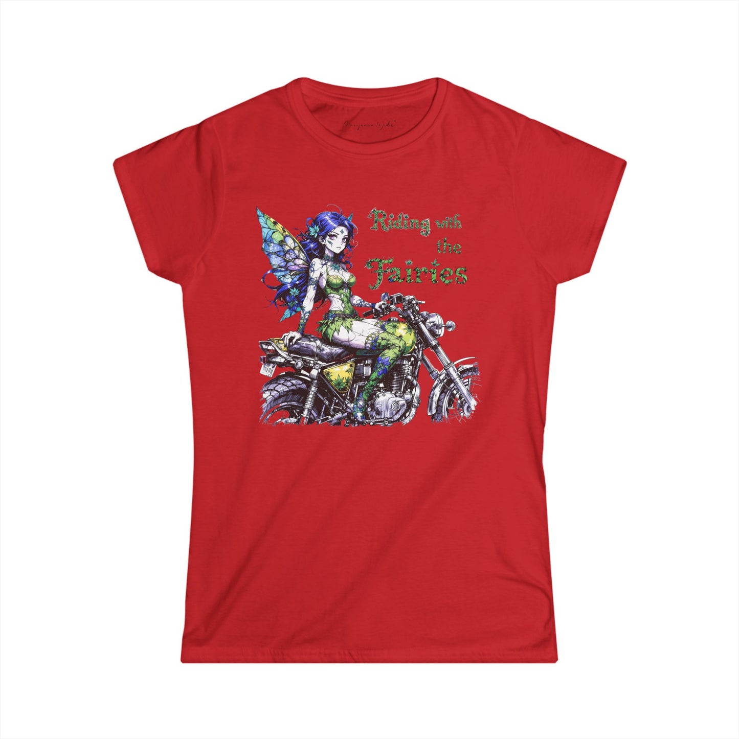 'Riding with the Fairies' Motorcycle Fairy - Fairy Anime - Women's Tee