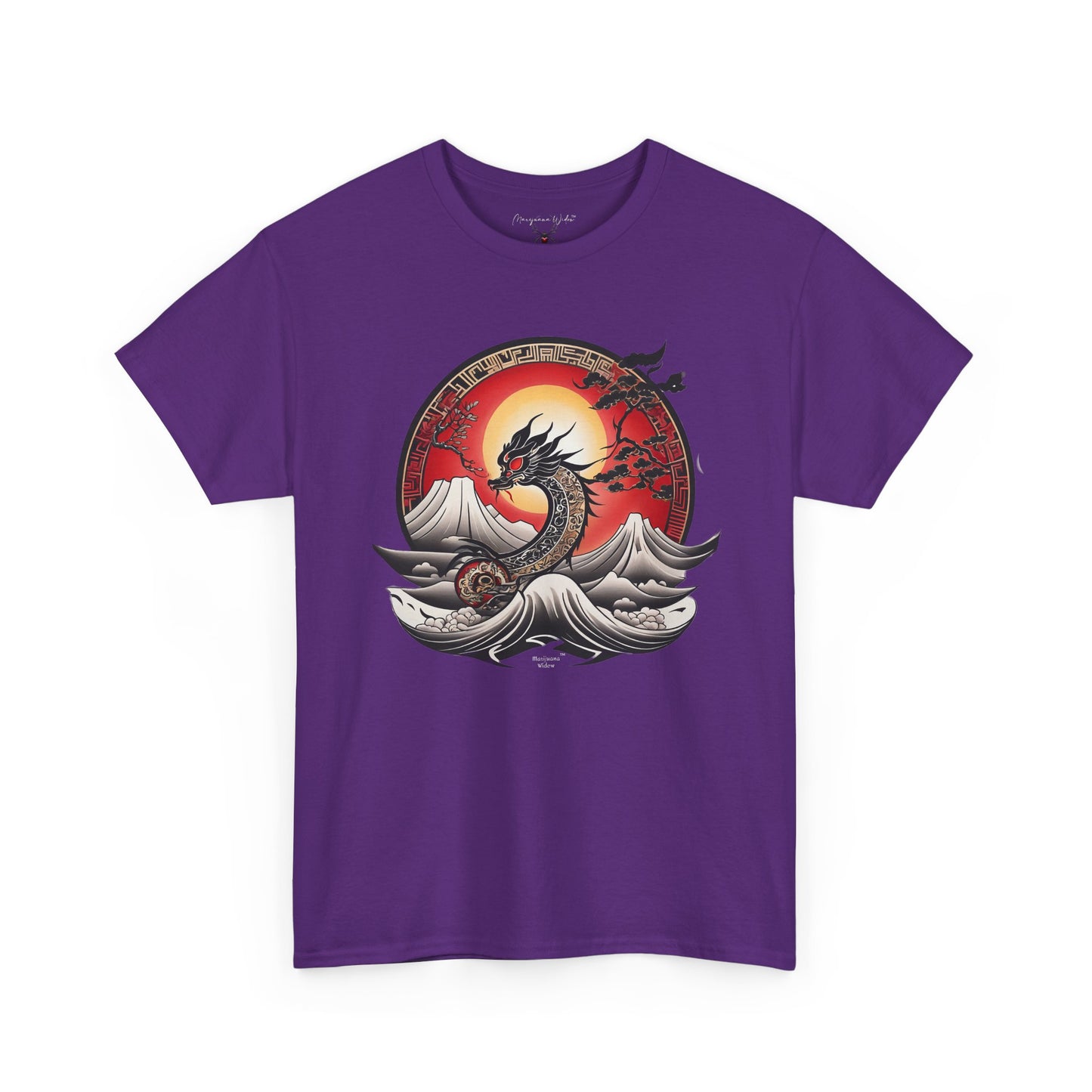 Dragon Rising — Sunset Waves Graphic Unisex T-Shirt