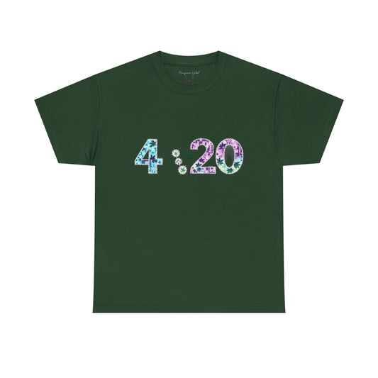 4:20 Floral Graphic Tee — Cannabis Culture T-Shirt