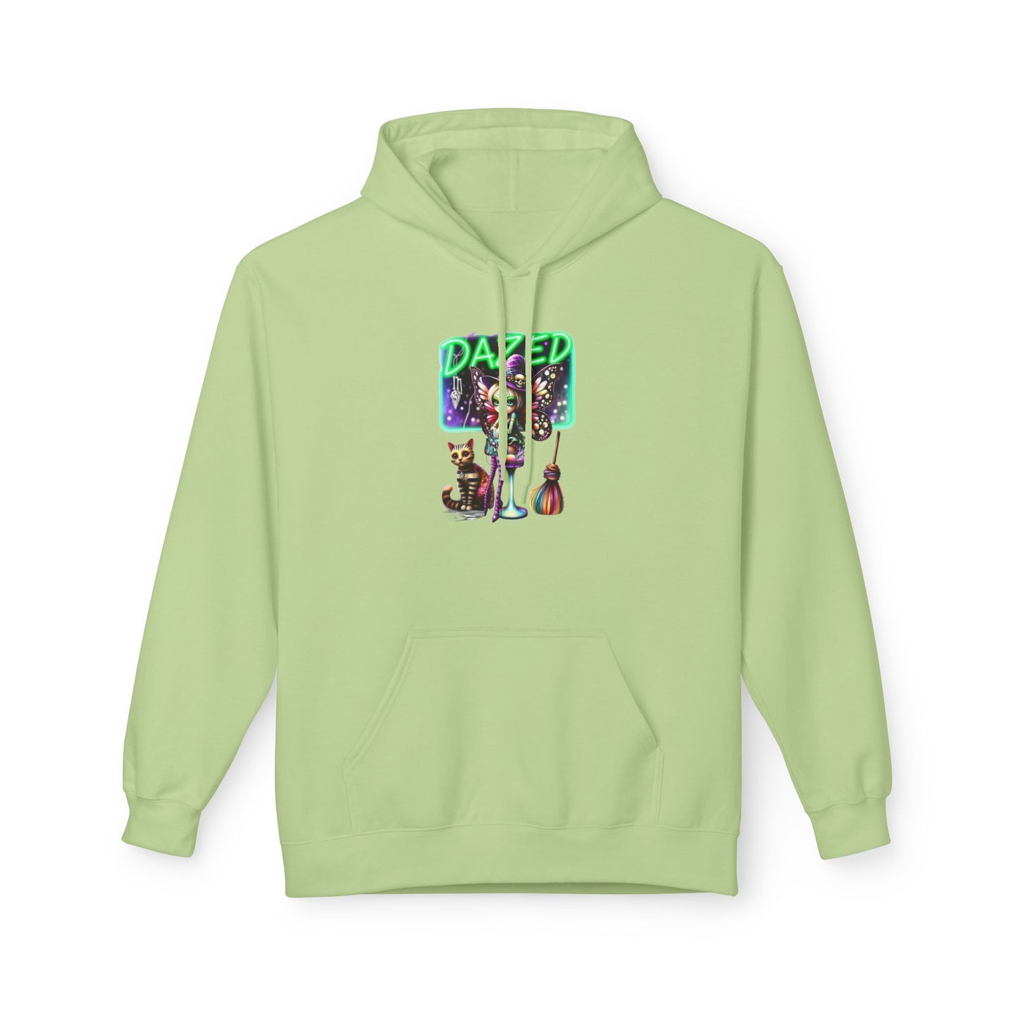 Halloween Fairy - Dazed - Retro Neon Unisex Hoodie - Marijuana Widow